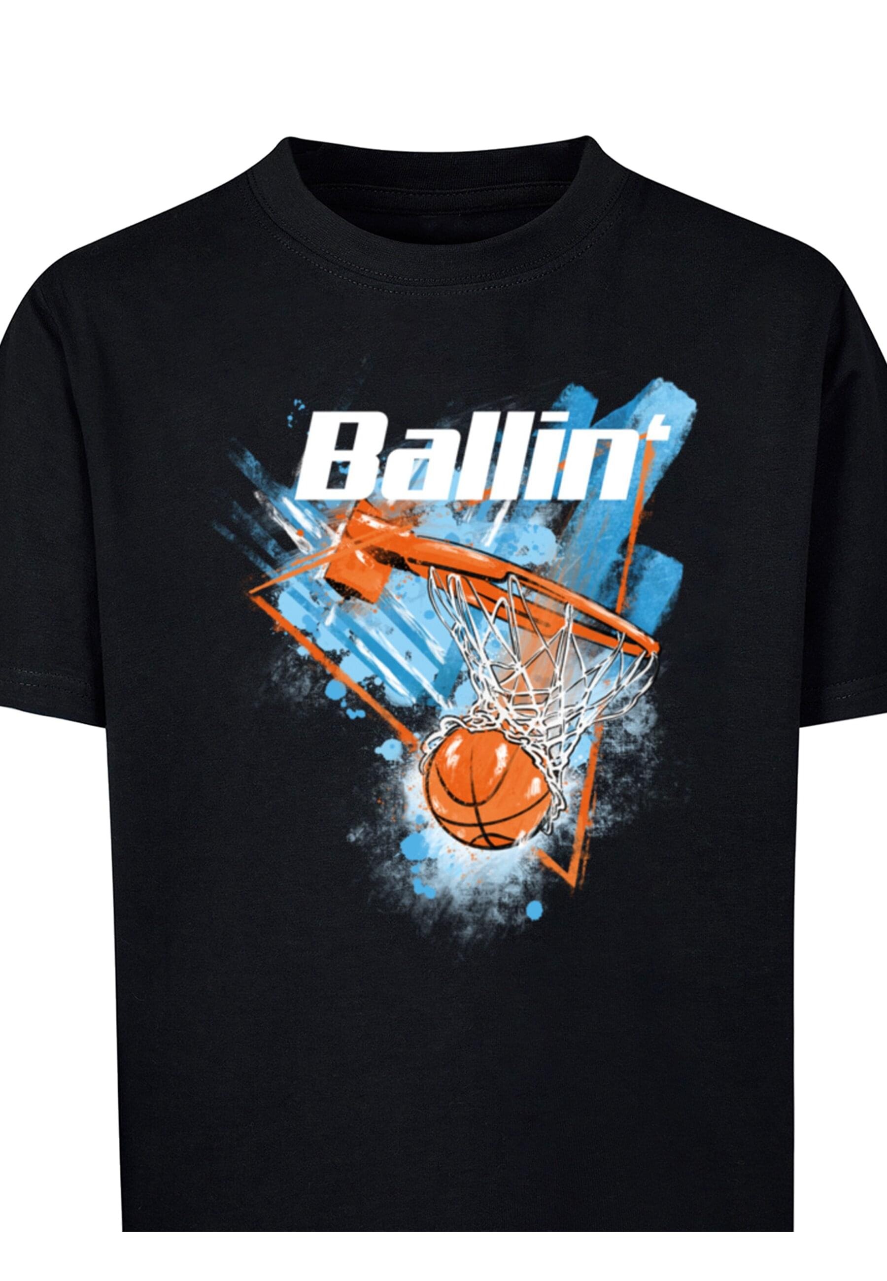 MisterTee T-Shirt »MisterTee Herren Kids Blue Ballin‘ Tee«, (1 tlg.)