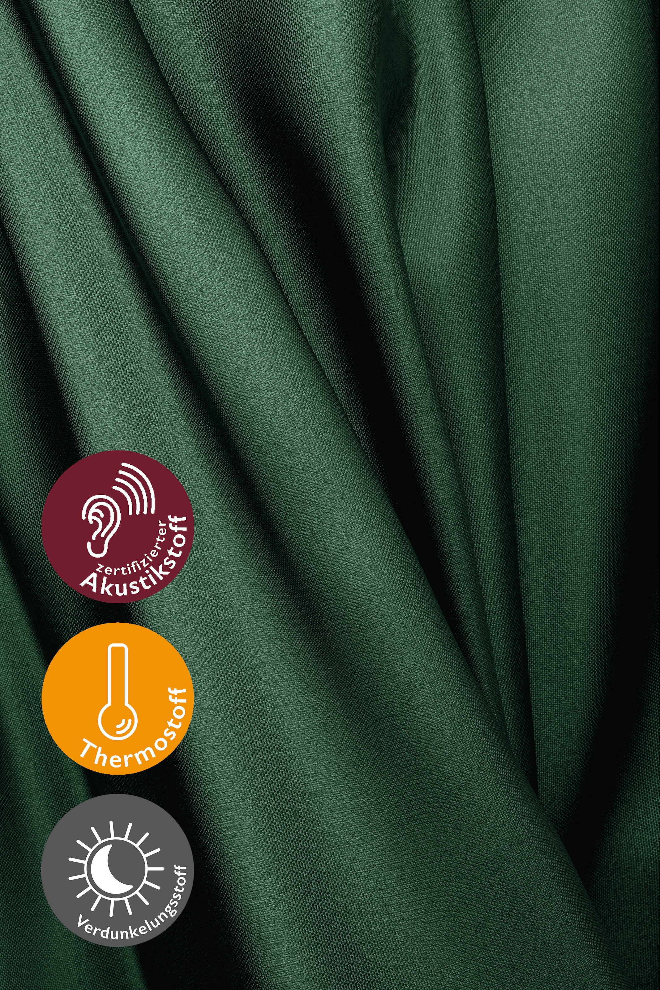 HOMING Verdunkelungsvorhang »Galdin« verdeckte Schlaufen 1 Stk. tlg. Fertigschal