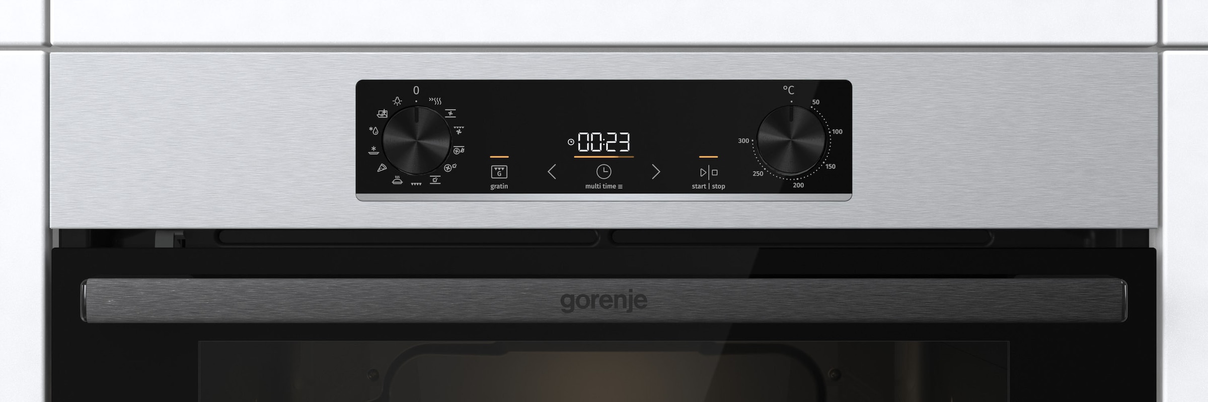 GORENJE Backofen-Set »Pacific Backofen-Set Pyrolyse/Induktion 2021«, Pacific Backofen-Set Pyrolyse/Induktion 2021, mit 1-fach-Teleskopauszug, Pyrolyse-Selbstreinigung, (Set, 2 St.), Pyrolyse Backofen & Induktionskochfeld