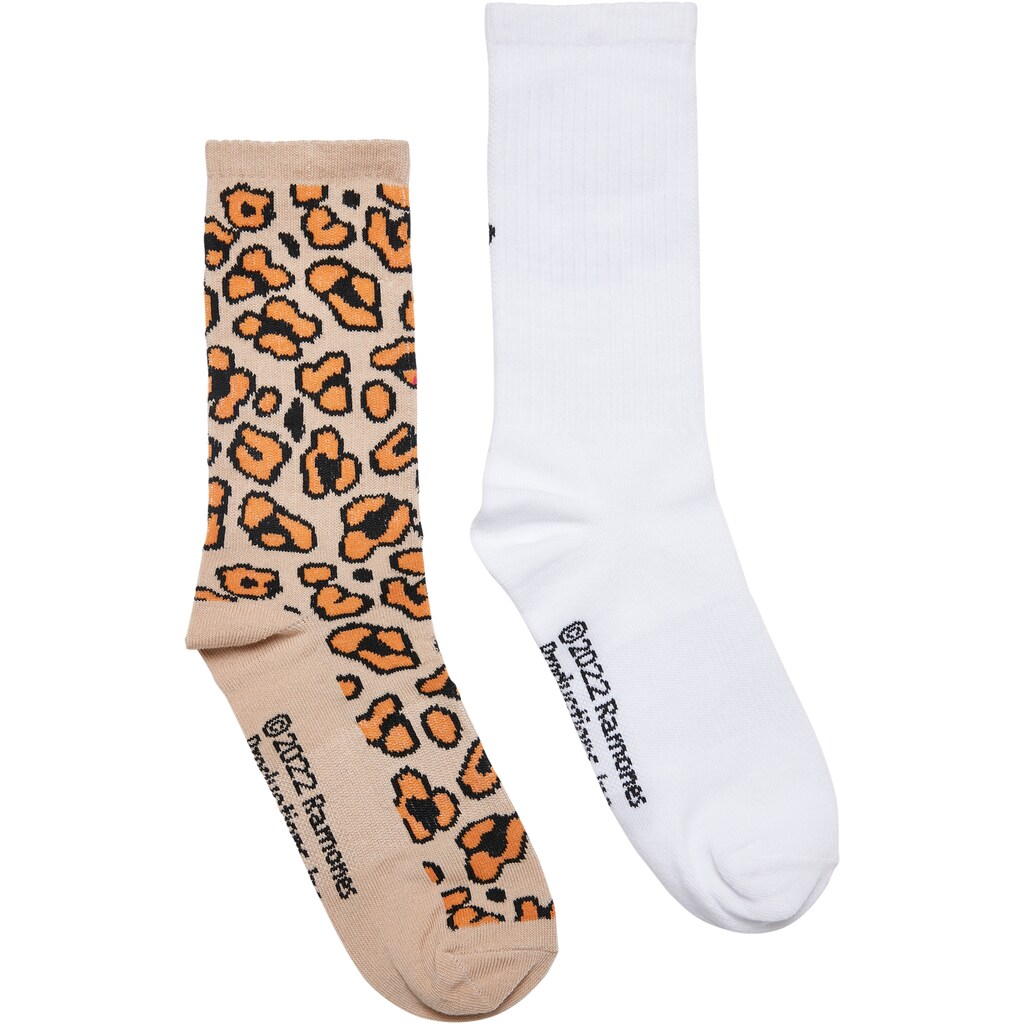 Merchcode Basicsocken »Merchcode Accessoires Ramones Leo Socks 2-Pack«, (1 Paar)