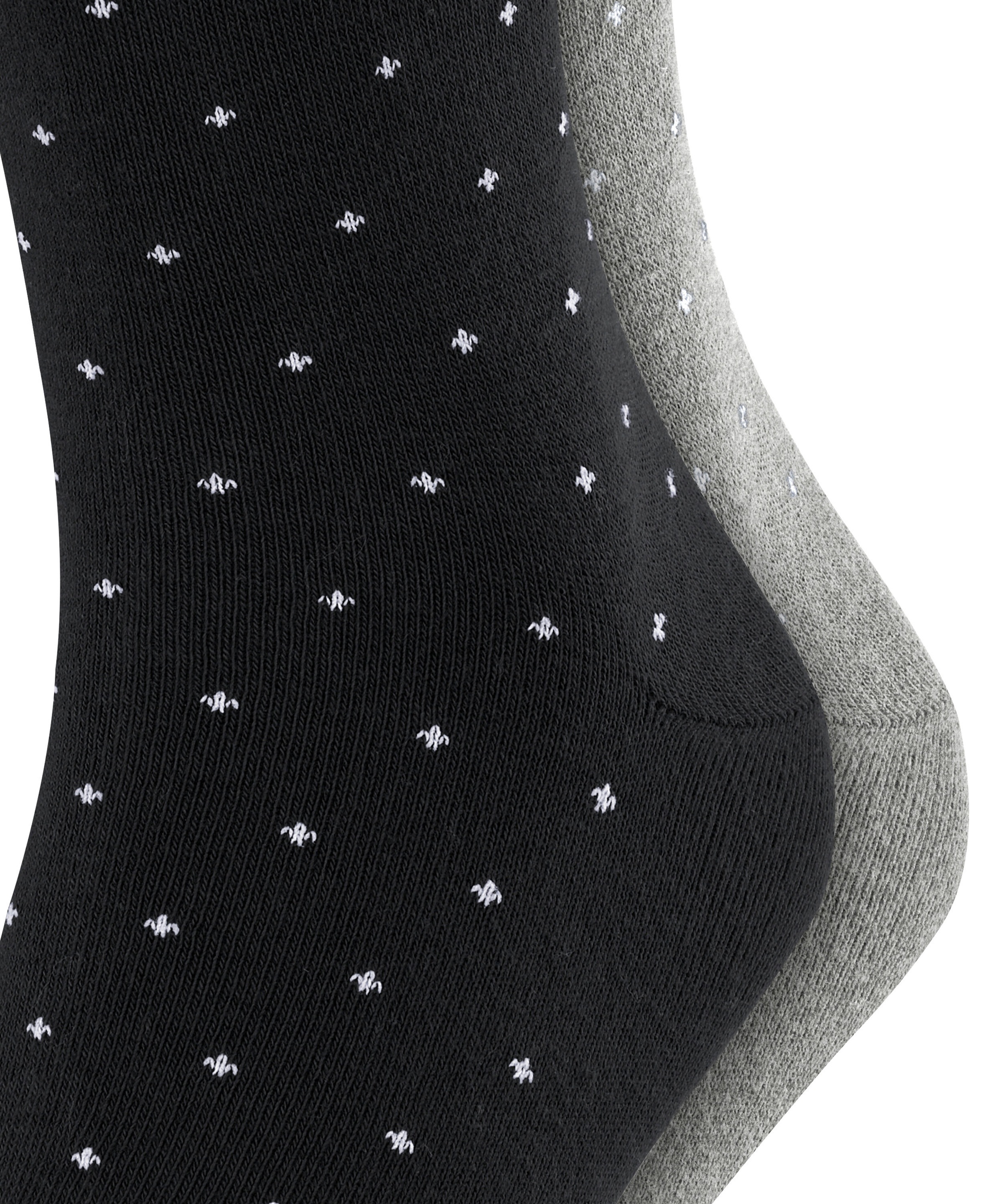 Esprit Socken »Fine Dot« 2 Paar,  gepunktet, geripptes Bündchen, Baumwoll-Mix