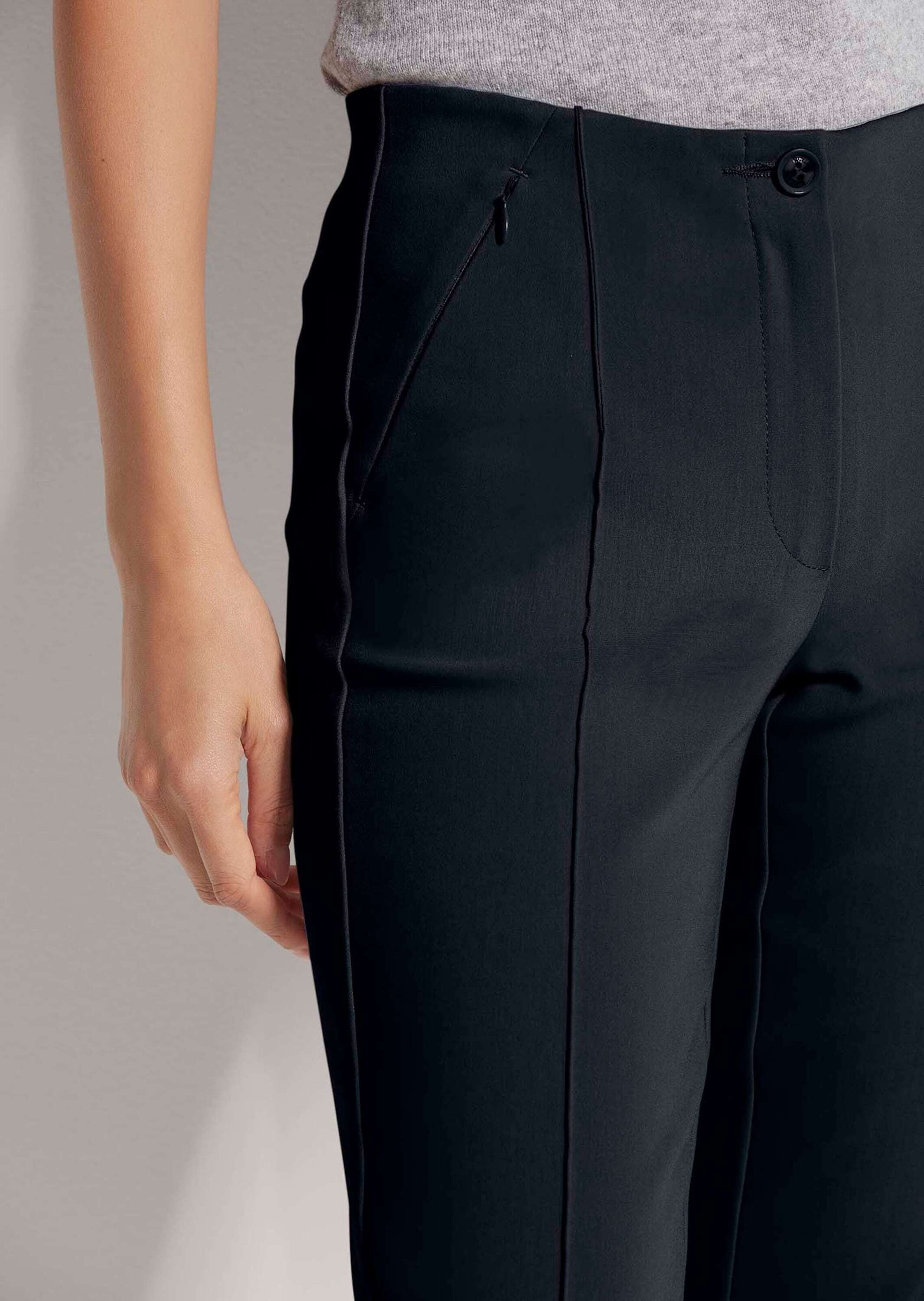 MADELEINE Stoffhose »Hose Schlanke Stretch-Hose mit Biesen«