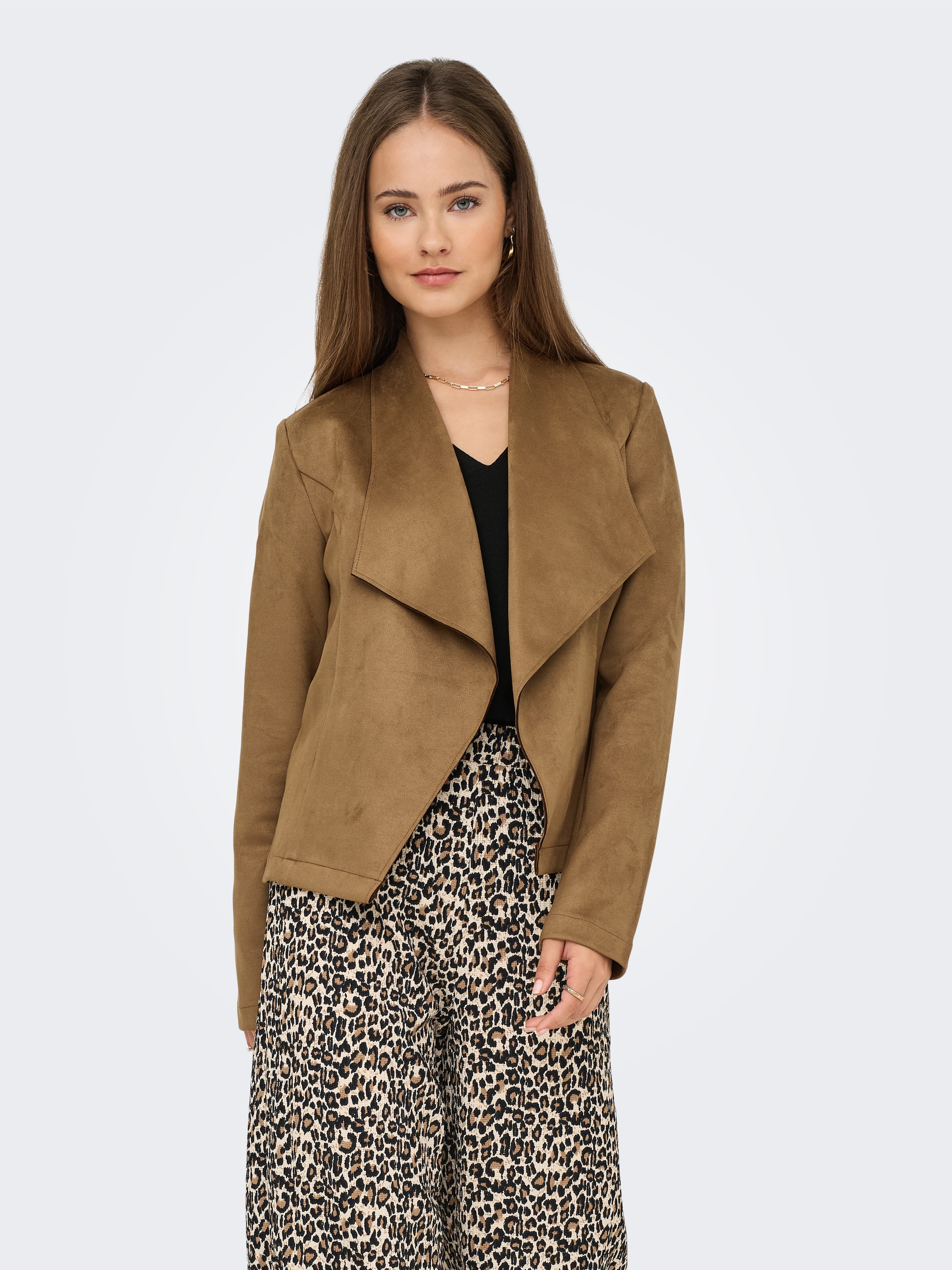 ONLY Kurzjacke "ONLJOLINE FAUX SUEDE DRAPY JACKET OTW", in Wildleder Optik günstig online kaufen