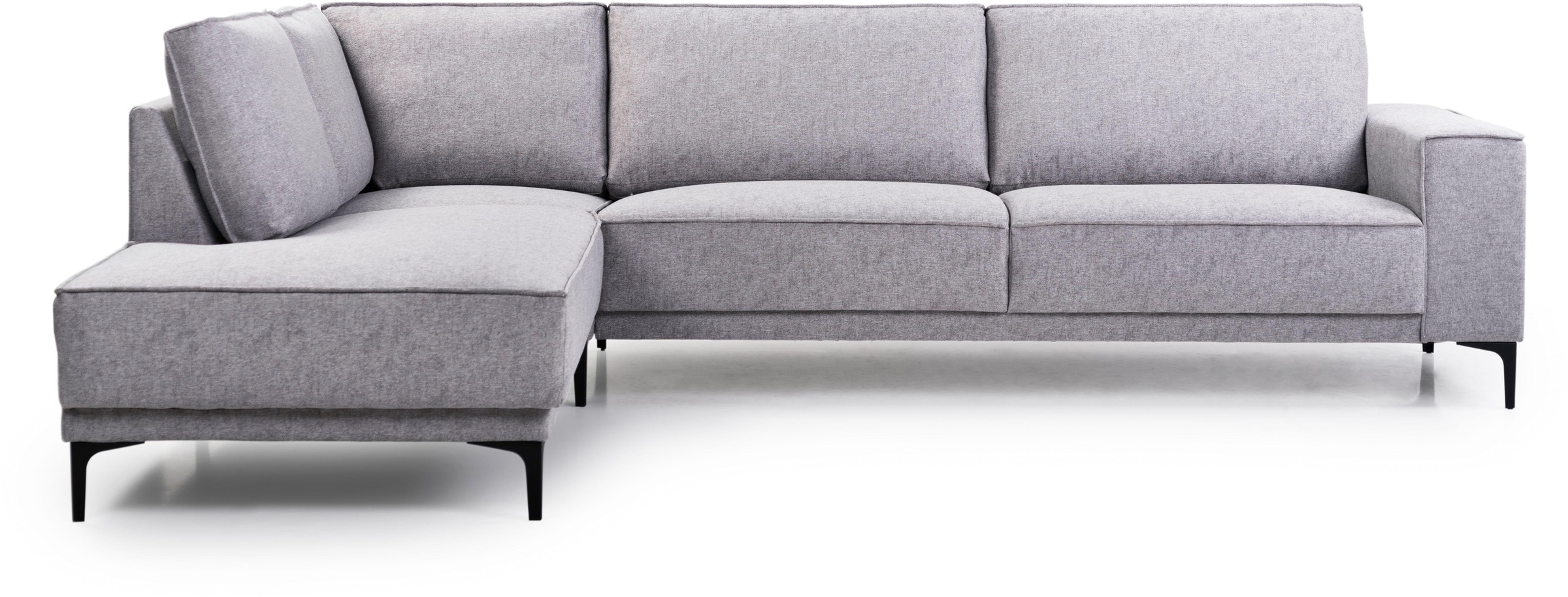 OTTO home Ecksofa "Polsterecke Oland, Struktur, Flachgewebe, Luxus-Microfas günstig online kaufen