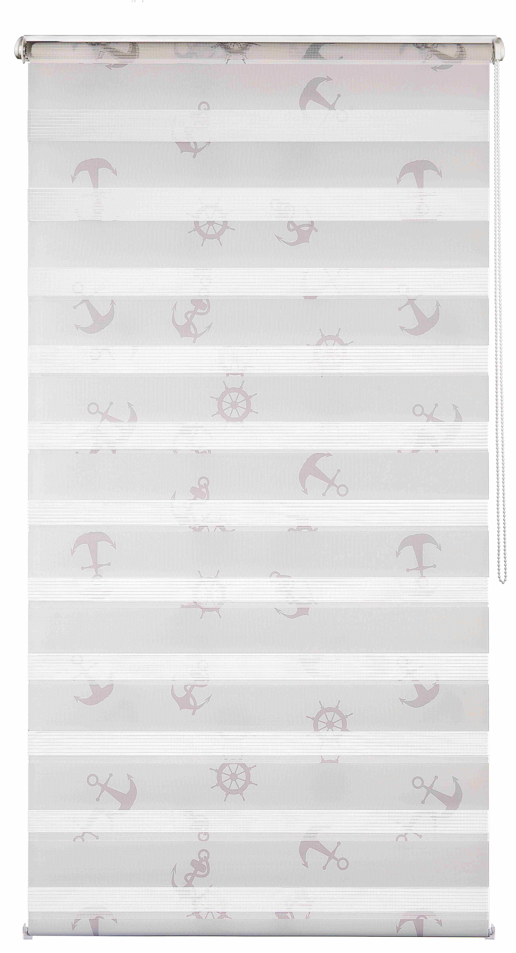 K-HOME Doppelrollo »Doppelrollo MARITIM bedruckt« Lichtschutz Sichtschutz ohne Bohren freihängend Klemmfix, bedruckt