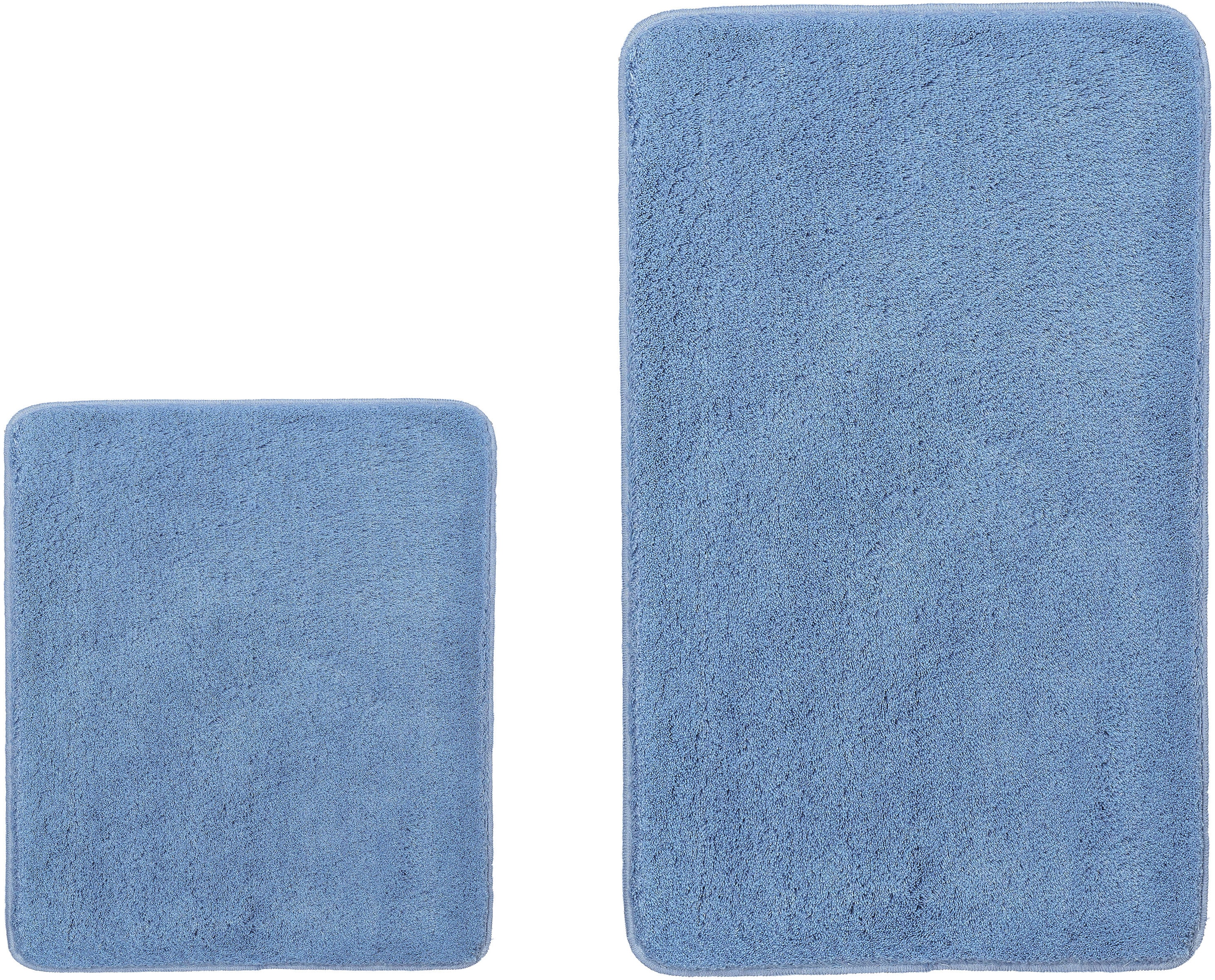 Kleine Wolke Badematte "RELAX, Badvorleger, Badezimmer Teppich" Höhe 30 mm rutschhemmend beschichtet fußbodenheizungsgeeignet Badteppich, meliert, rechteckig, rund & als Set erhältlich