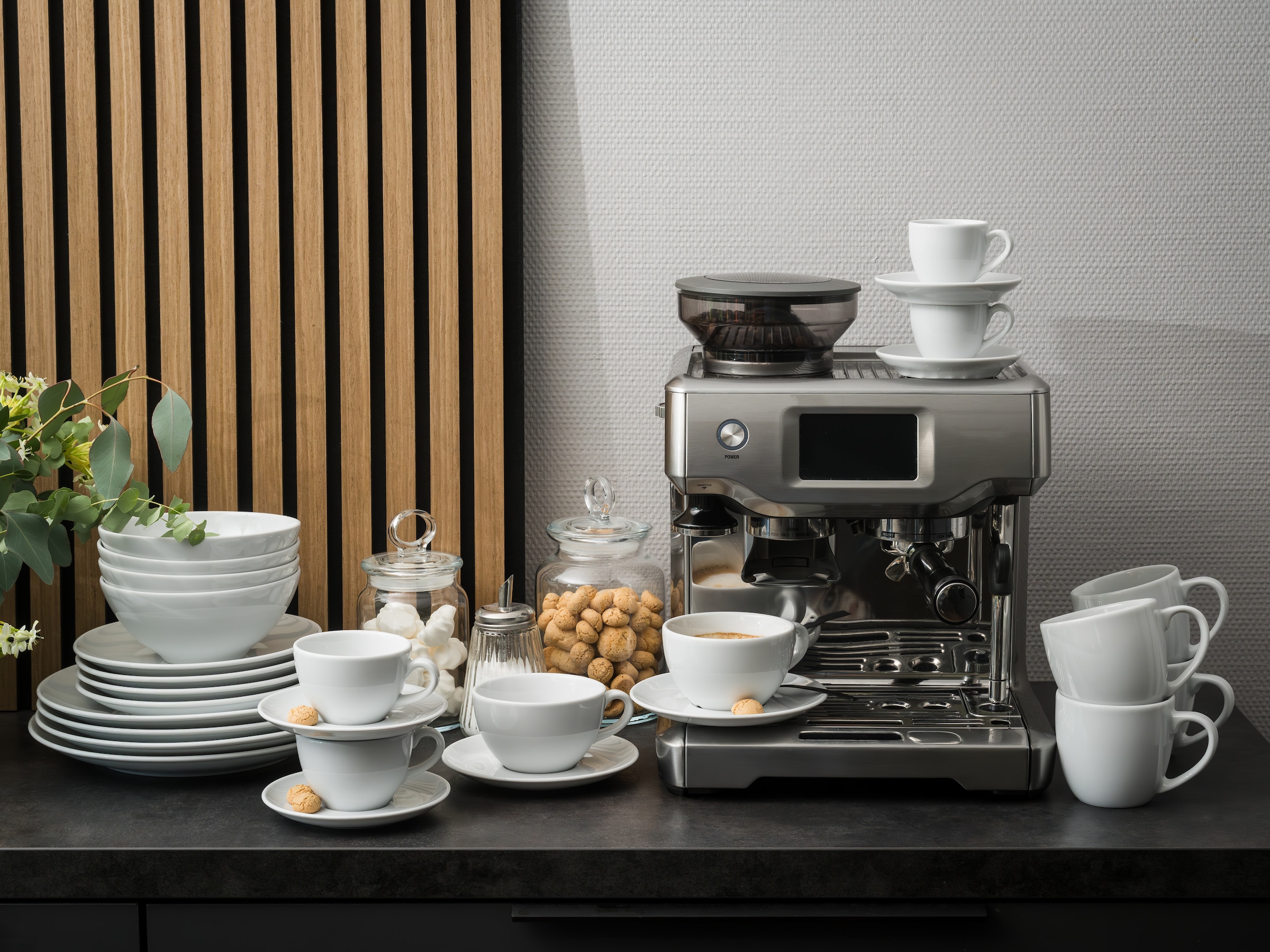 CreaTable Espressotasse »Bistrot Weiss, Espresso Set 8-tlg« Klassiker in Weiß, Der Alleskönner