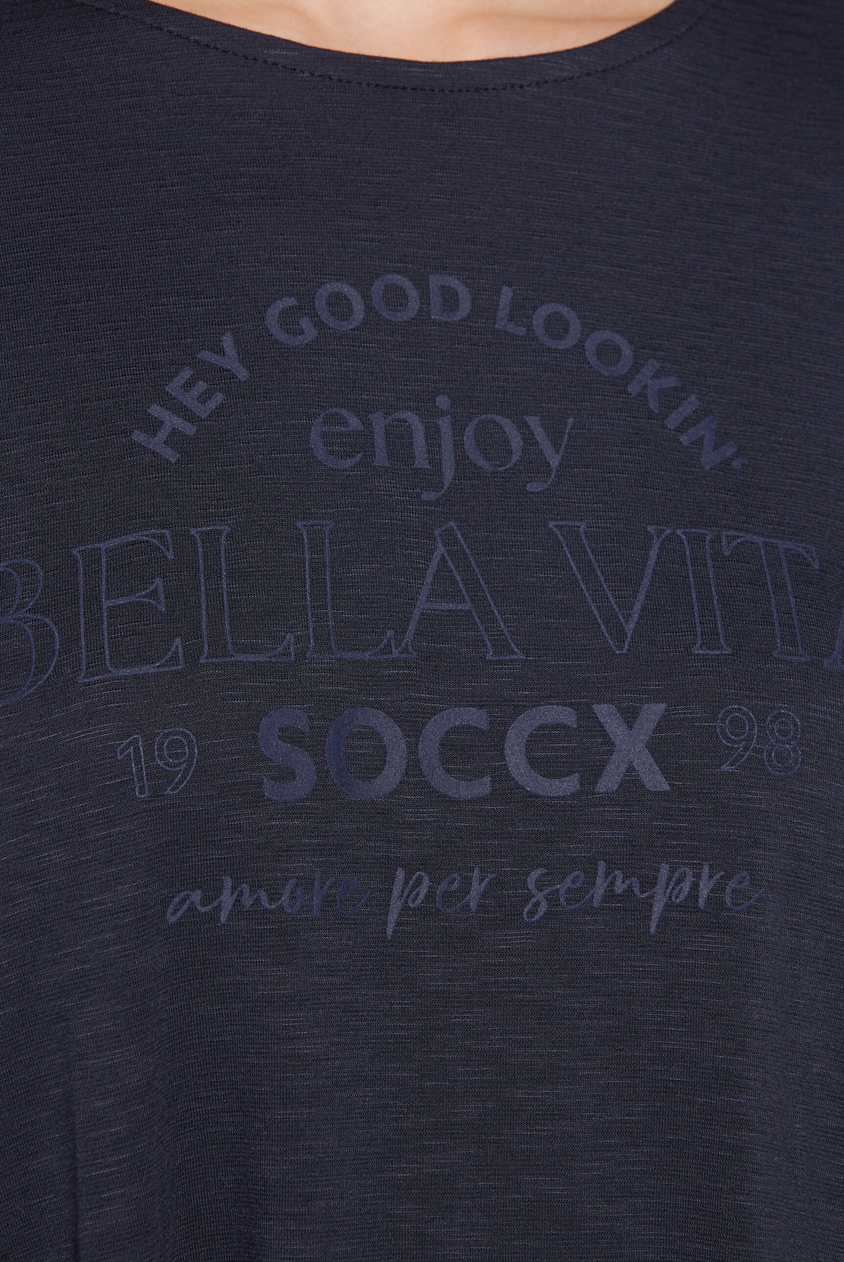 SOCCX Oversize-Shirt, mit längerer Rückenpartie