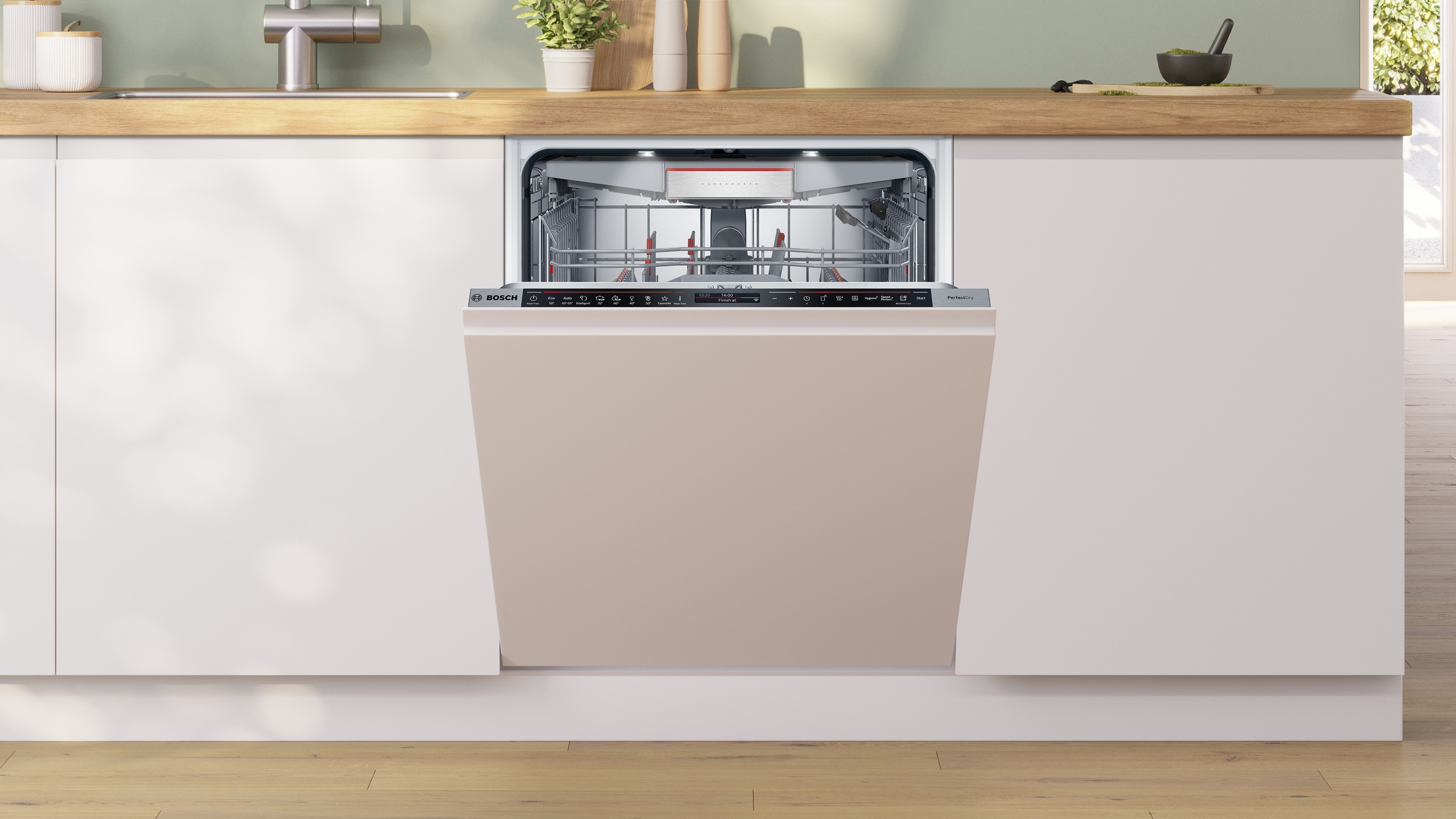 BOSCH vollintegrierbarer Geschirrspüler XXL, Serie 8 »SBD8TCX04E«, 14 Maßgedecke