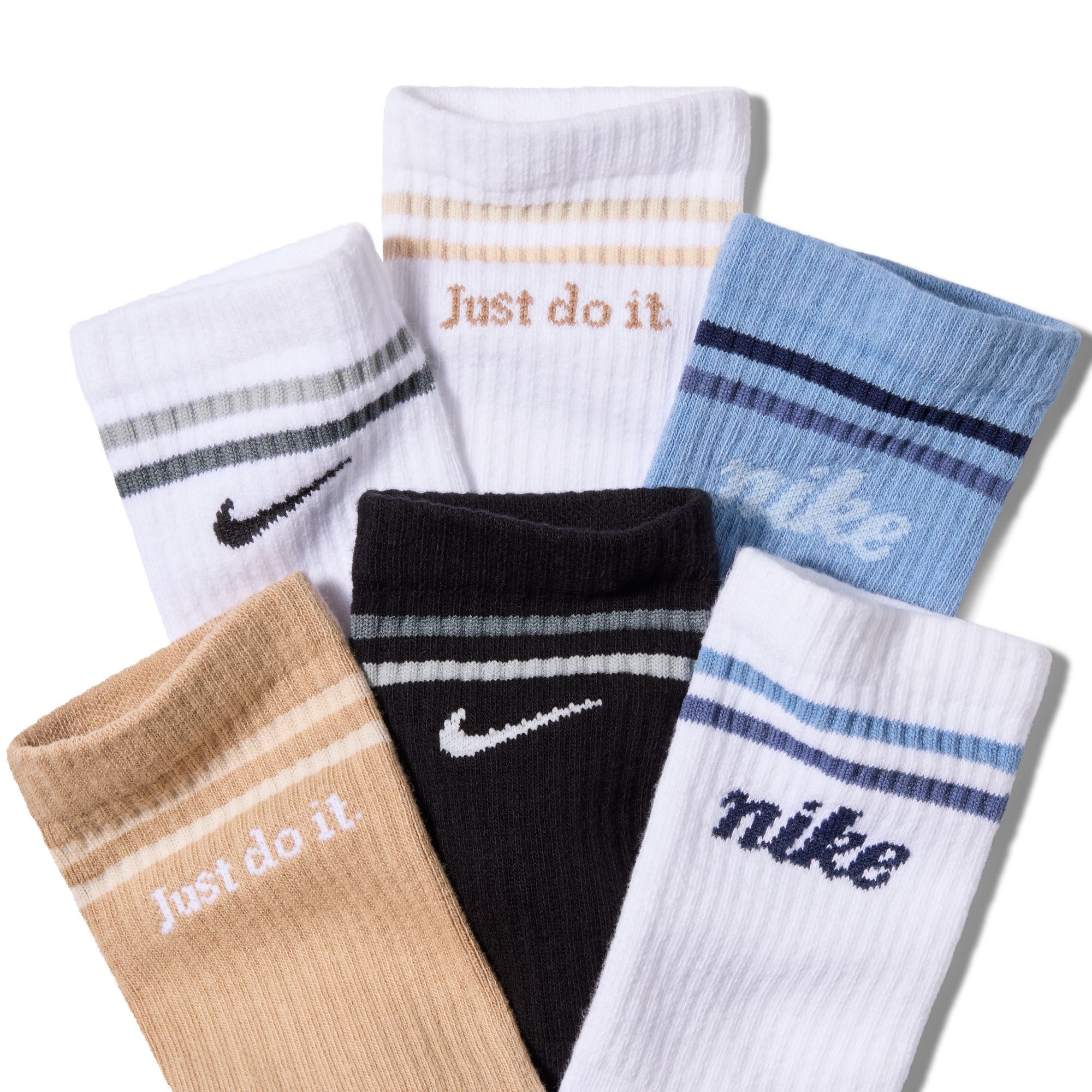 Nike Sportsocken »Y NK ED CSH CRW 6P-144 LFESTYL« 6 Paar tlg. Für Kinder und Jugendliche