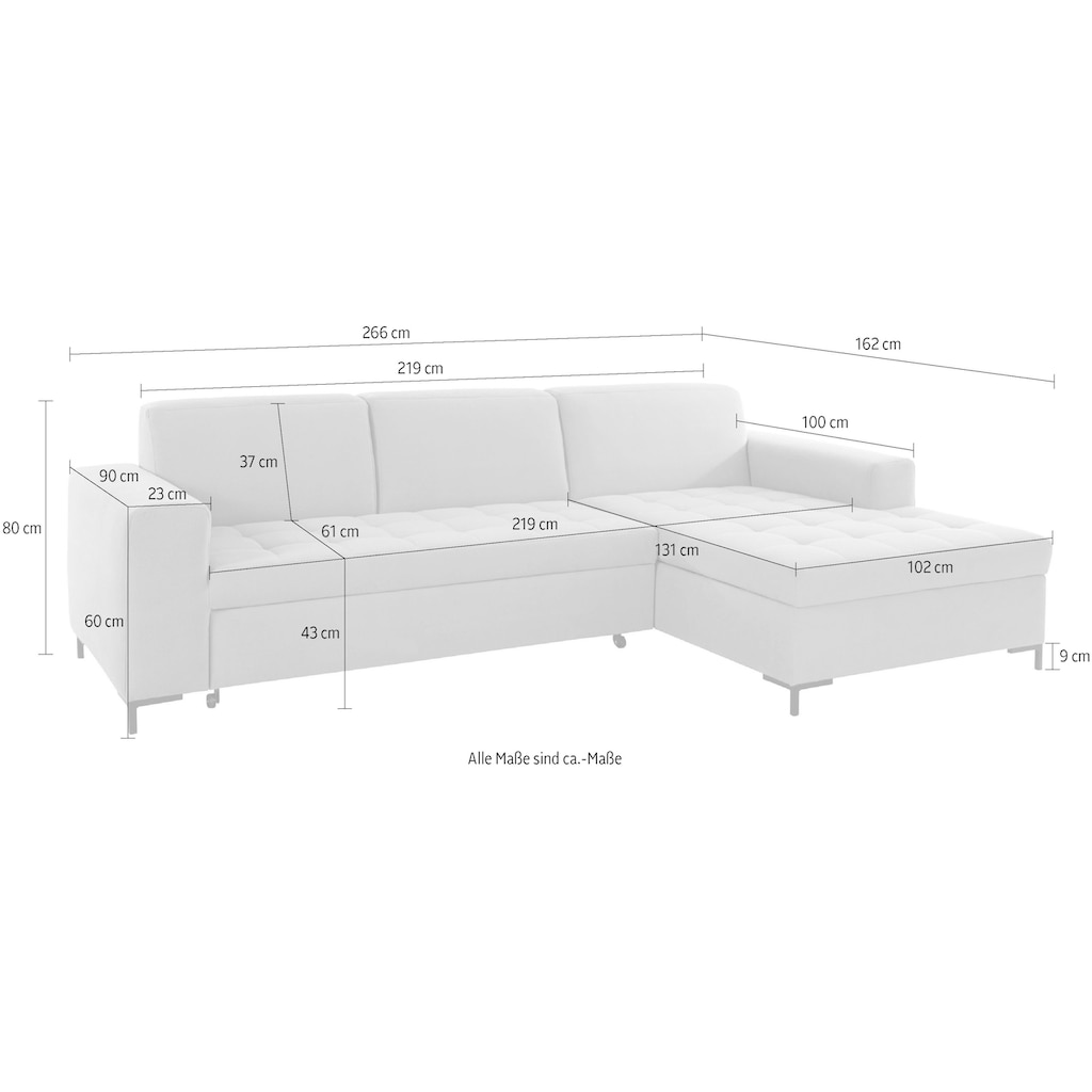 OTTO products Ecksofa »Grazzo L-Form«