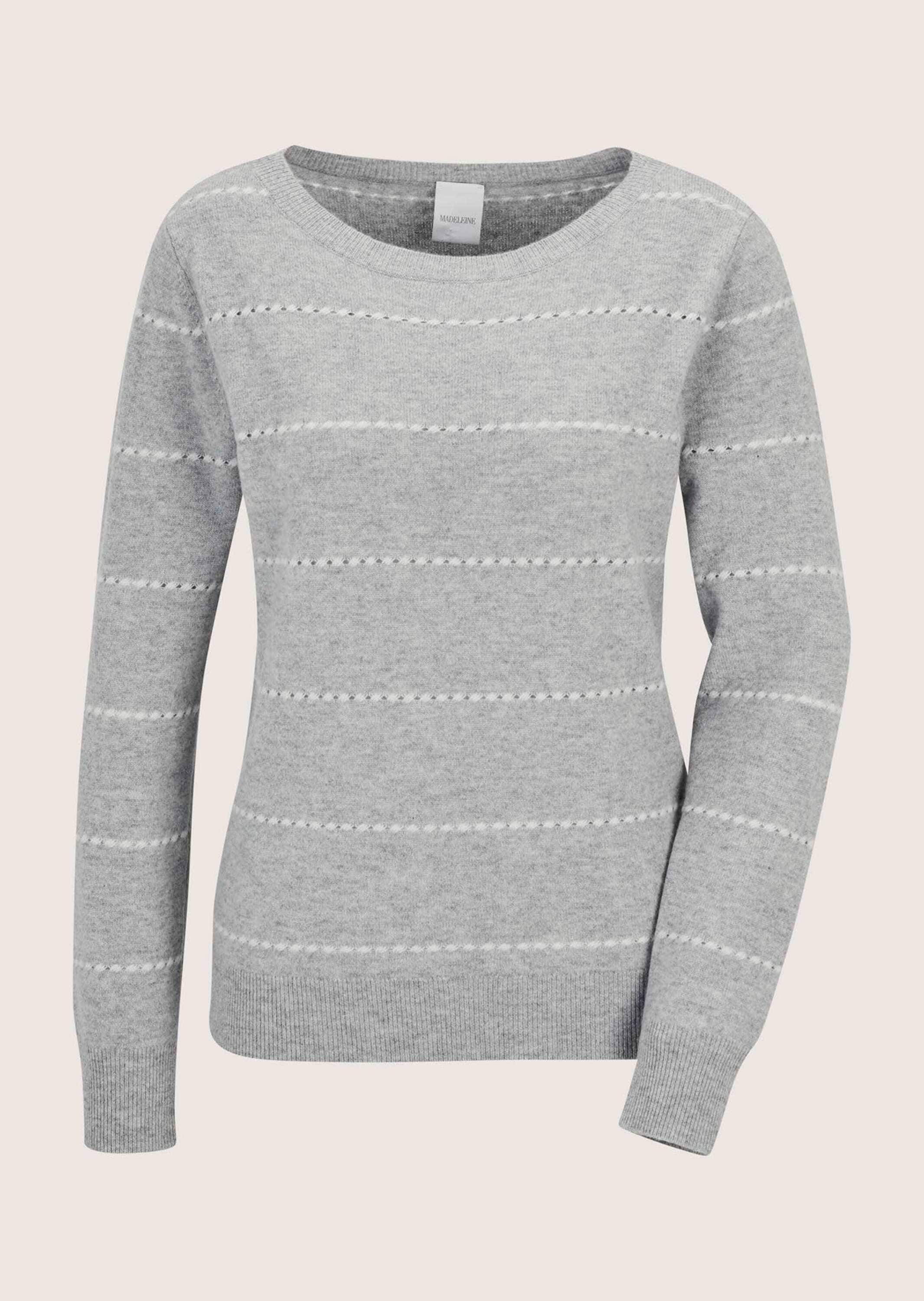 MADELEINE Longpullover "Strickpullover Luxuriöser Kaschmirpullover mit Ajou günstig online kaufen