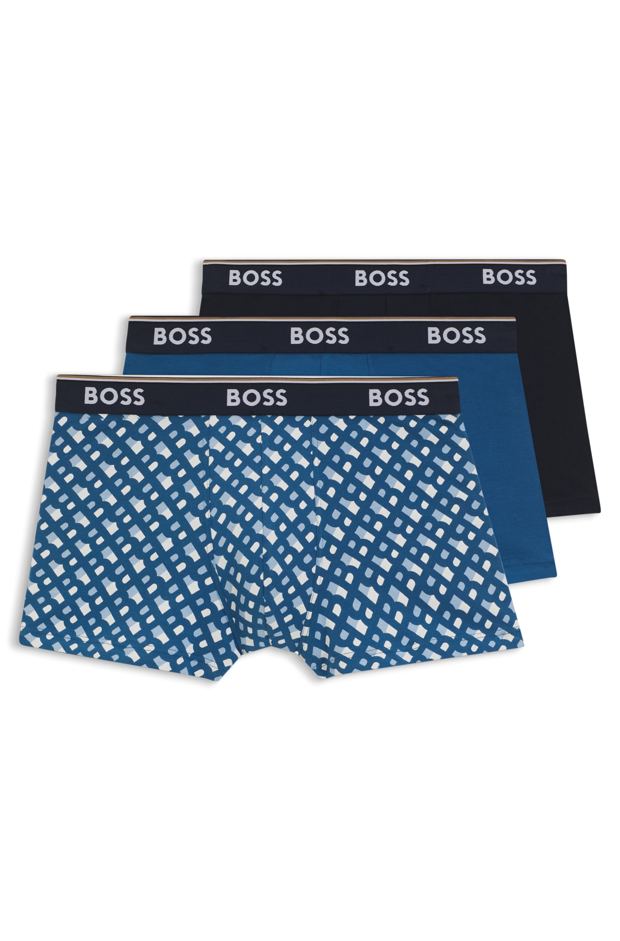 BOSS Trunk Packung, 3 Stk. aus Stretch-Baumwolle, elastischer Bund, mittler günstig online kaufen