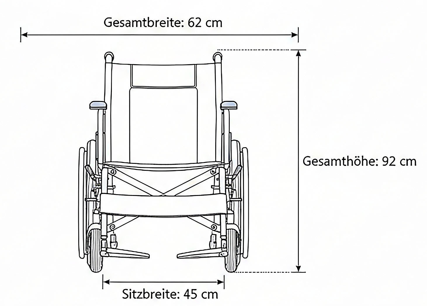 ECONELO Elektromobil »E-Rollstuhl Faltbar 250Wx2« 6 km/h