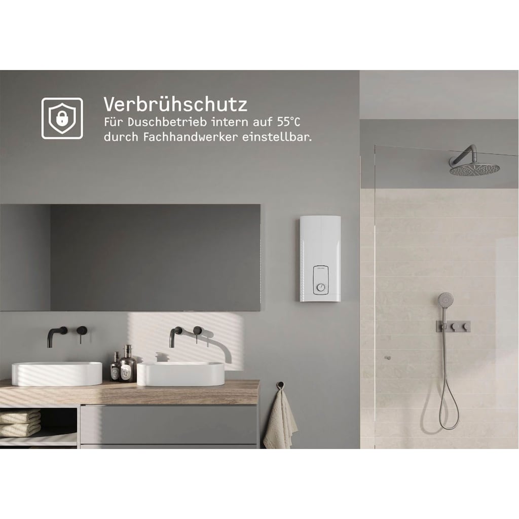 STIEBEL ELTRON Komfort-Durchlauferhitzer »DHB 18/21/24 ST Trend, gradgenaue Temperaturwahl«