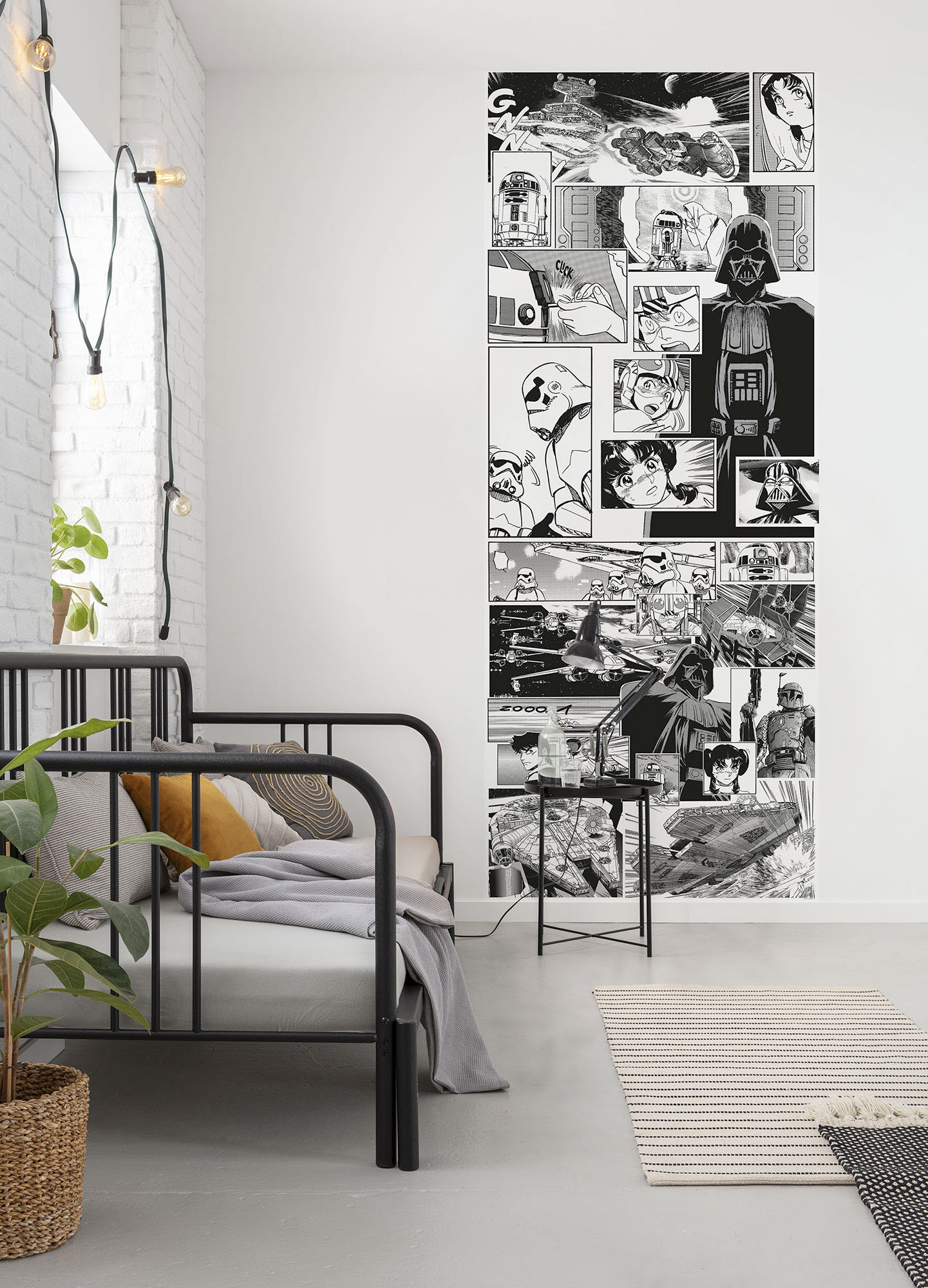 Komar Fototapete "Digitaldruck Vlies - Star Wars Manga Madness - Größe 100 x 250 cm" bedruckt glatt Kinderzimmer