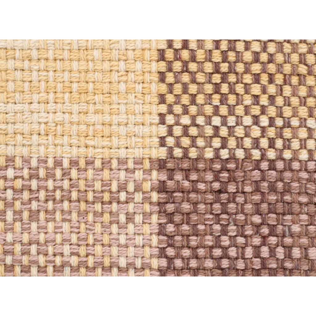 Wohnen Teppiche carpetfine Teppich »Kelim Ella«, rechteckig, 5 mm Höhe, reine Baumwolle, Wendeteppich, Wohnzimmer beige