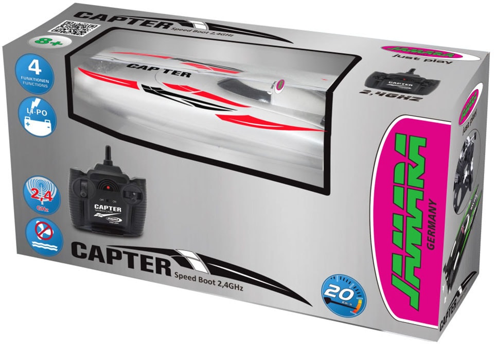 Jamara RC-Boot »Capter Speedboot, weiß«