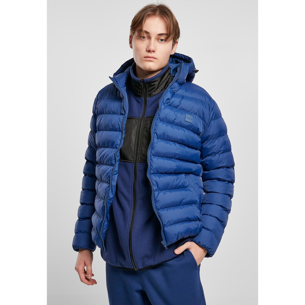 URBAN CLASSICS Winterjacke »Urban Classics Herren Basic Bubble Jacket«, (1 St.), mit Kapuze