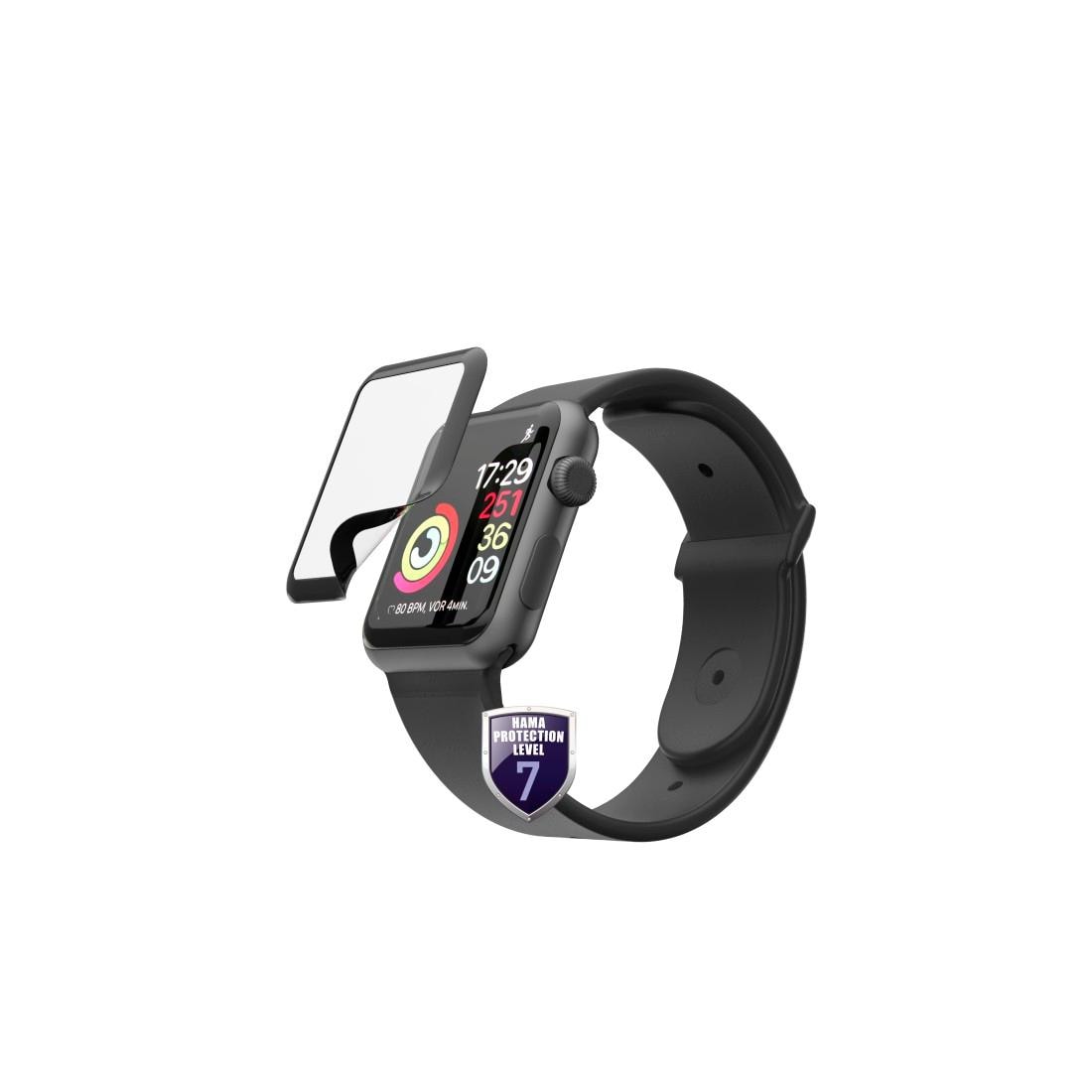 Hama Displayschutzglas »Displayschutz-Glas Hiflex für Apple Watch 4/5/6/SE, 44mm, Schutzfolie«