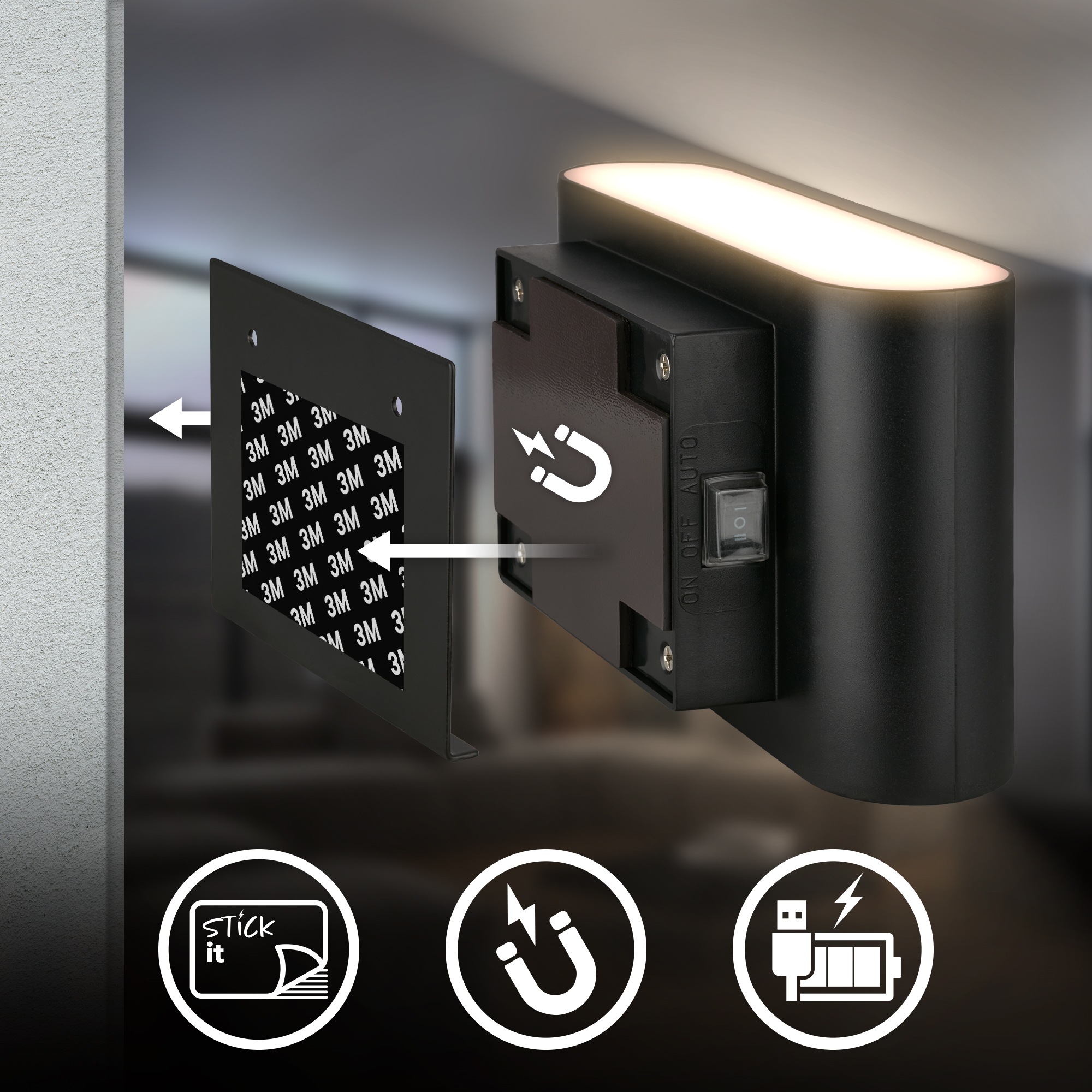 Briloner Leuchten LED Wandleuchte »CHET 3878015«