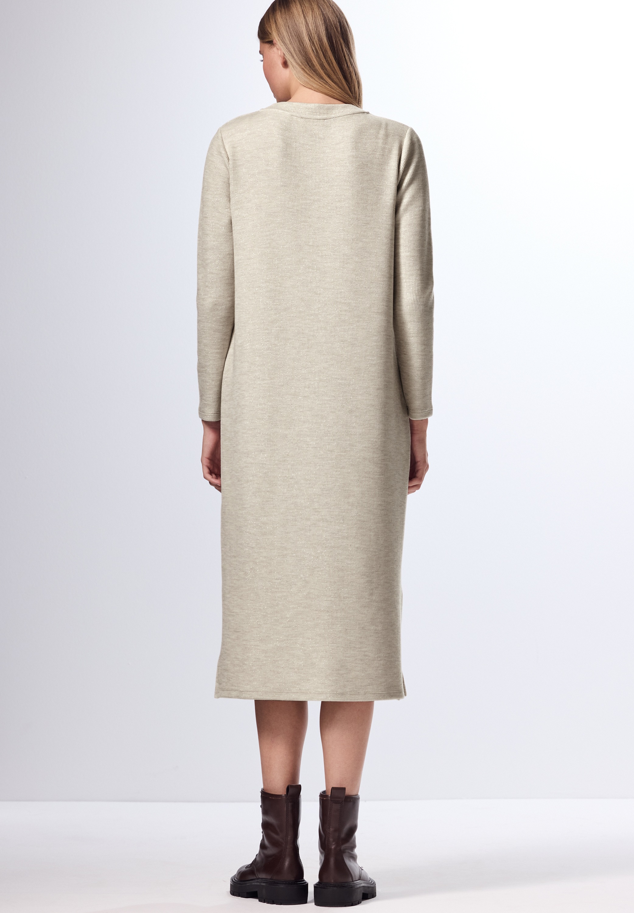 STREET ONE STUDIO Midikleid Ohne Taschen in Unifarbe günstig online kaufen