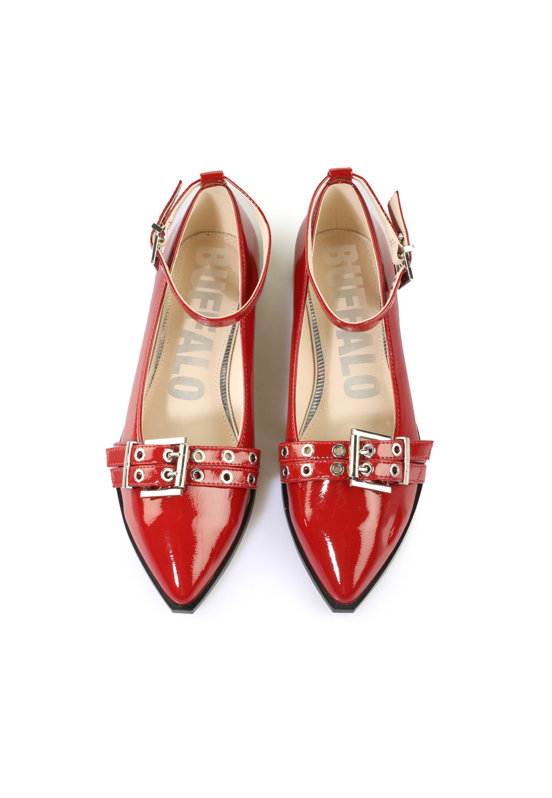 Buffalo High-Heel-Pumps "Buffalo Ankle -Vegan Patent" günstig online kaufen