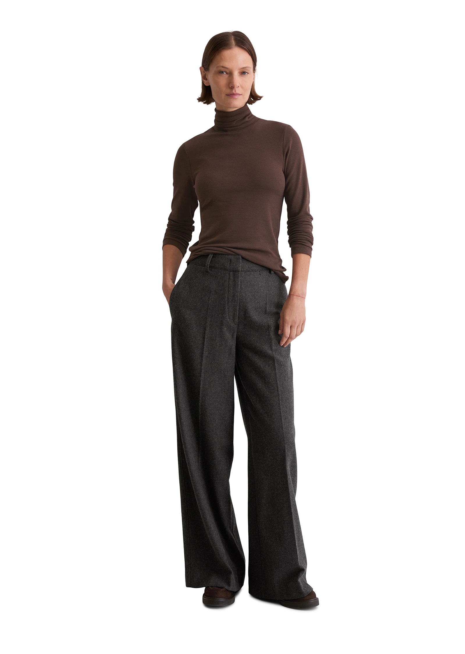 Marc O'Polo Langarmshirt »aus soft geripptem Jersey«