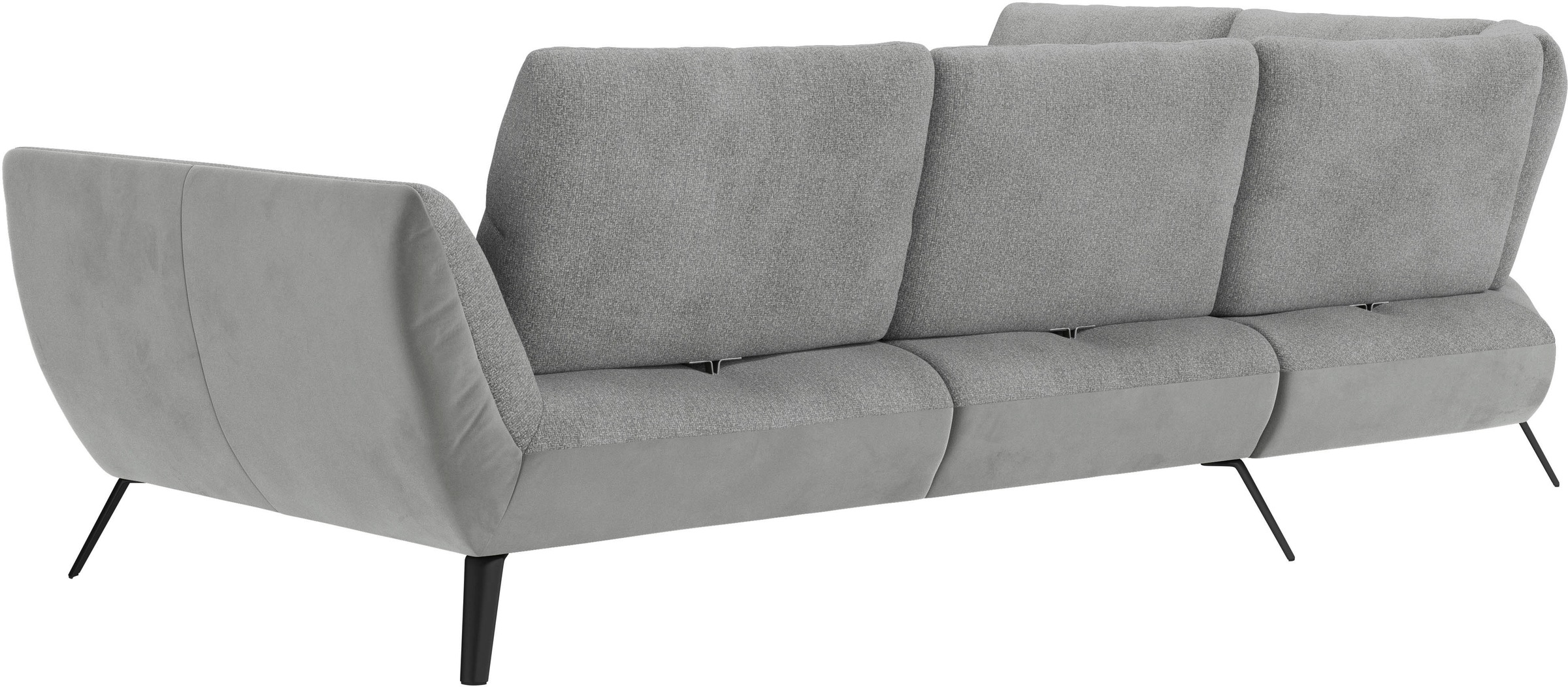 Places of Style Ecksofa »Mikado L-Form«, inkl. Sitztiefenverstellung und Armteilverstellung