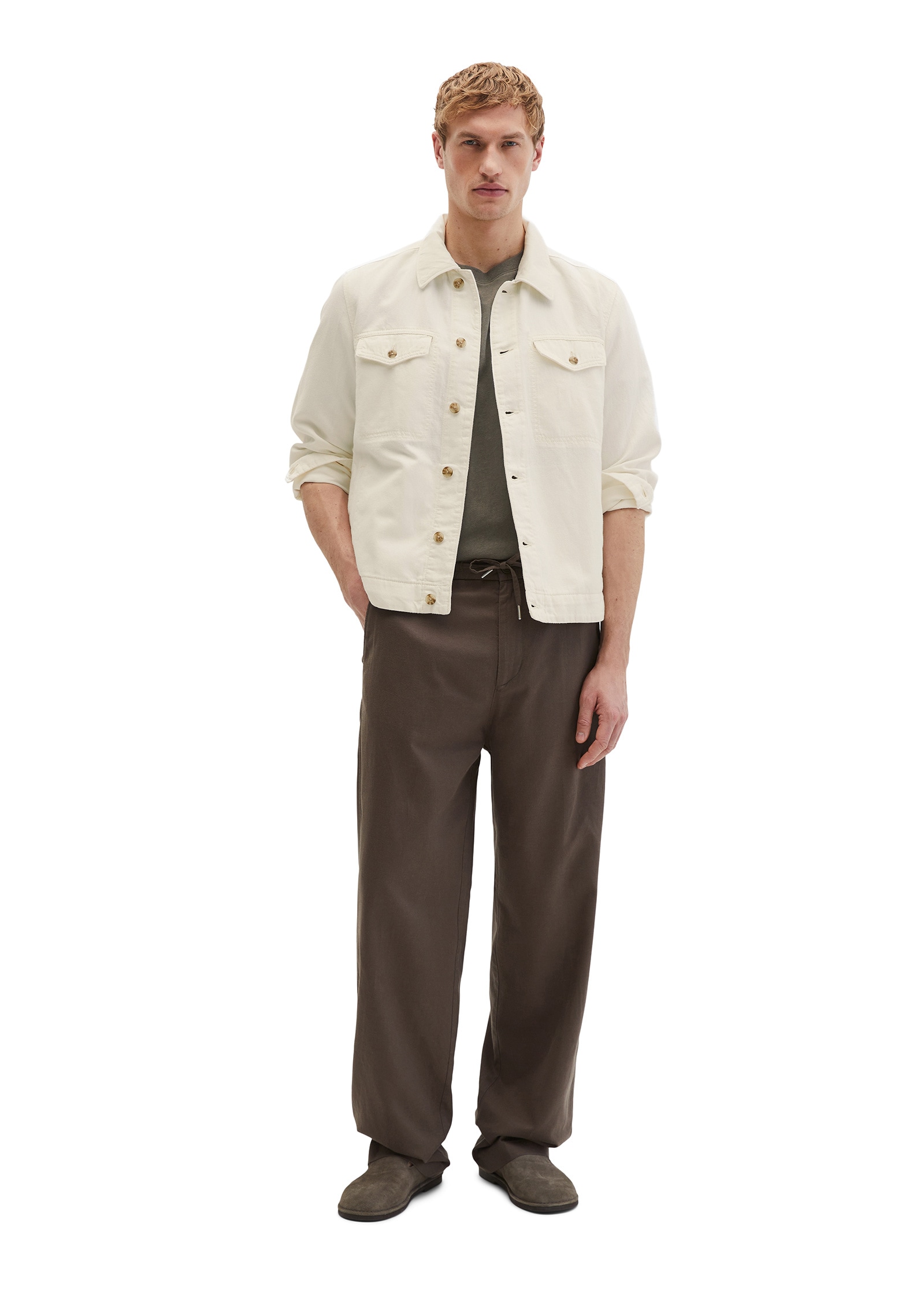 Marc O'Polo Jeansjacke »aus Bio-Baumwolle und Leinen«