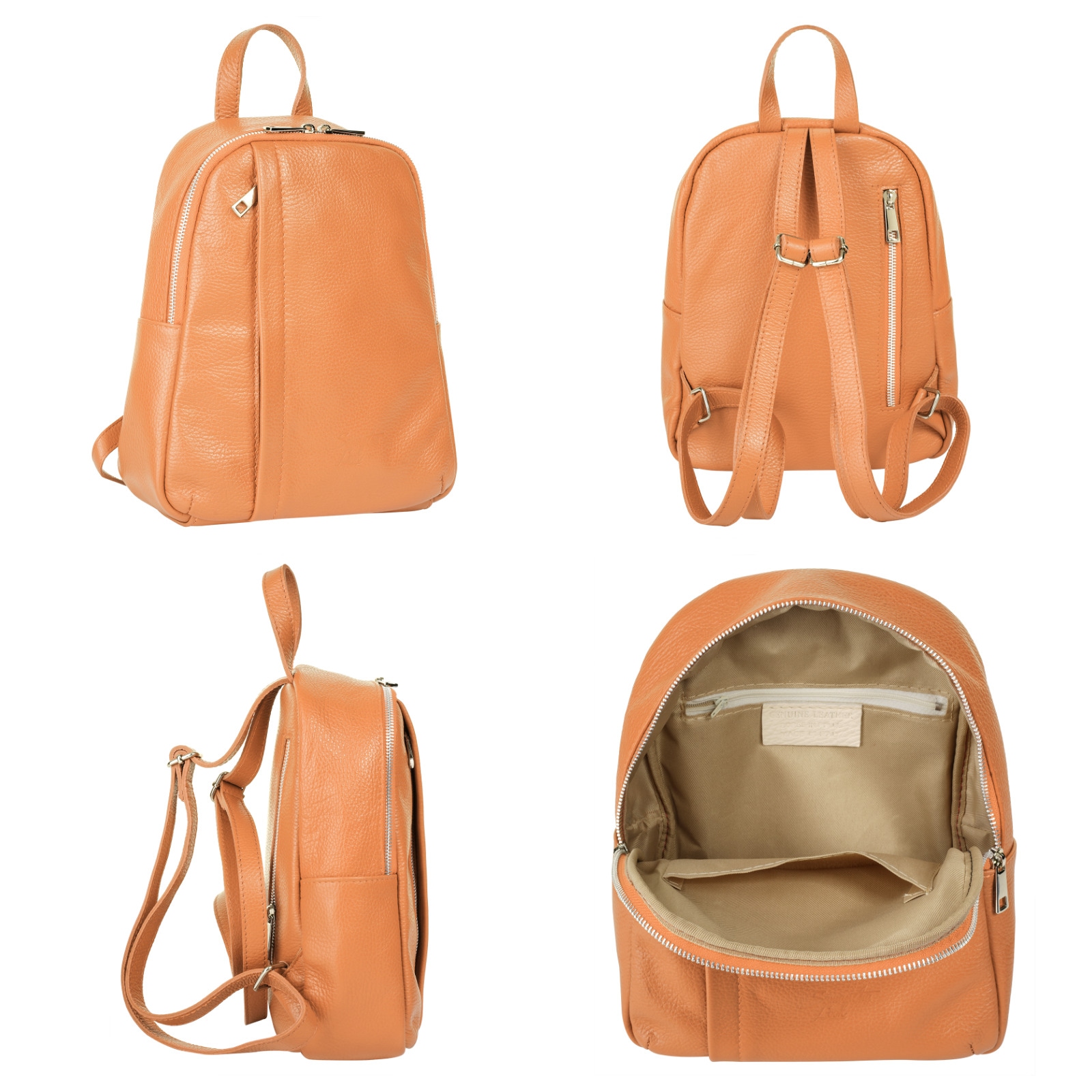 Samantha Look Cityrucksack, Echt Leder, Made in Italy