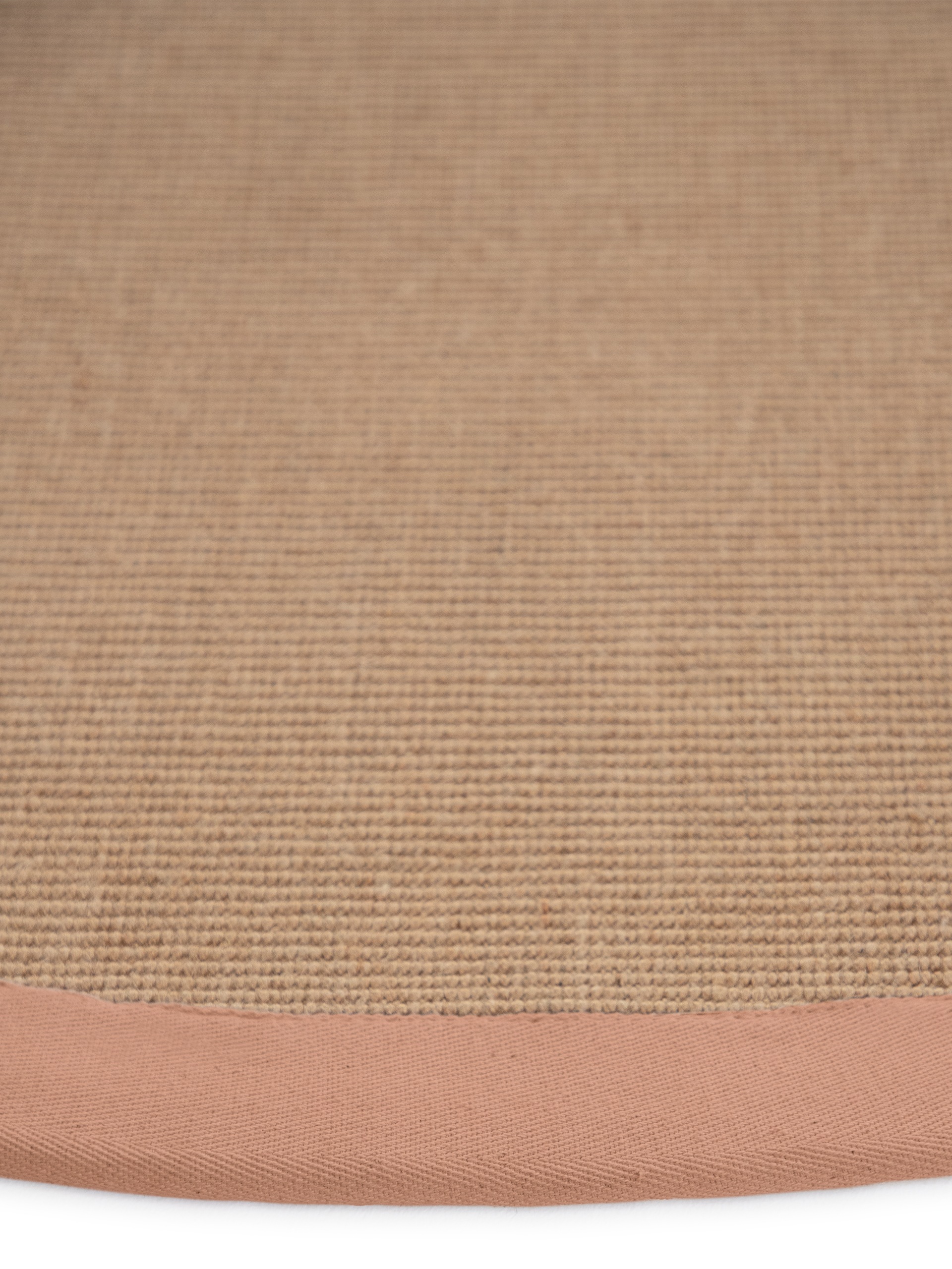 carpetfine Sisalteppich »Sisal«, rund, 5 mm Höhe, mit farbiger Bordüre, Anti-Rutsch Rückseite
