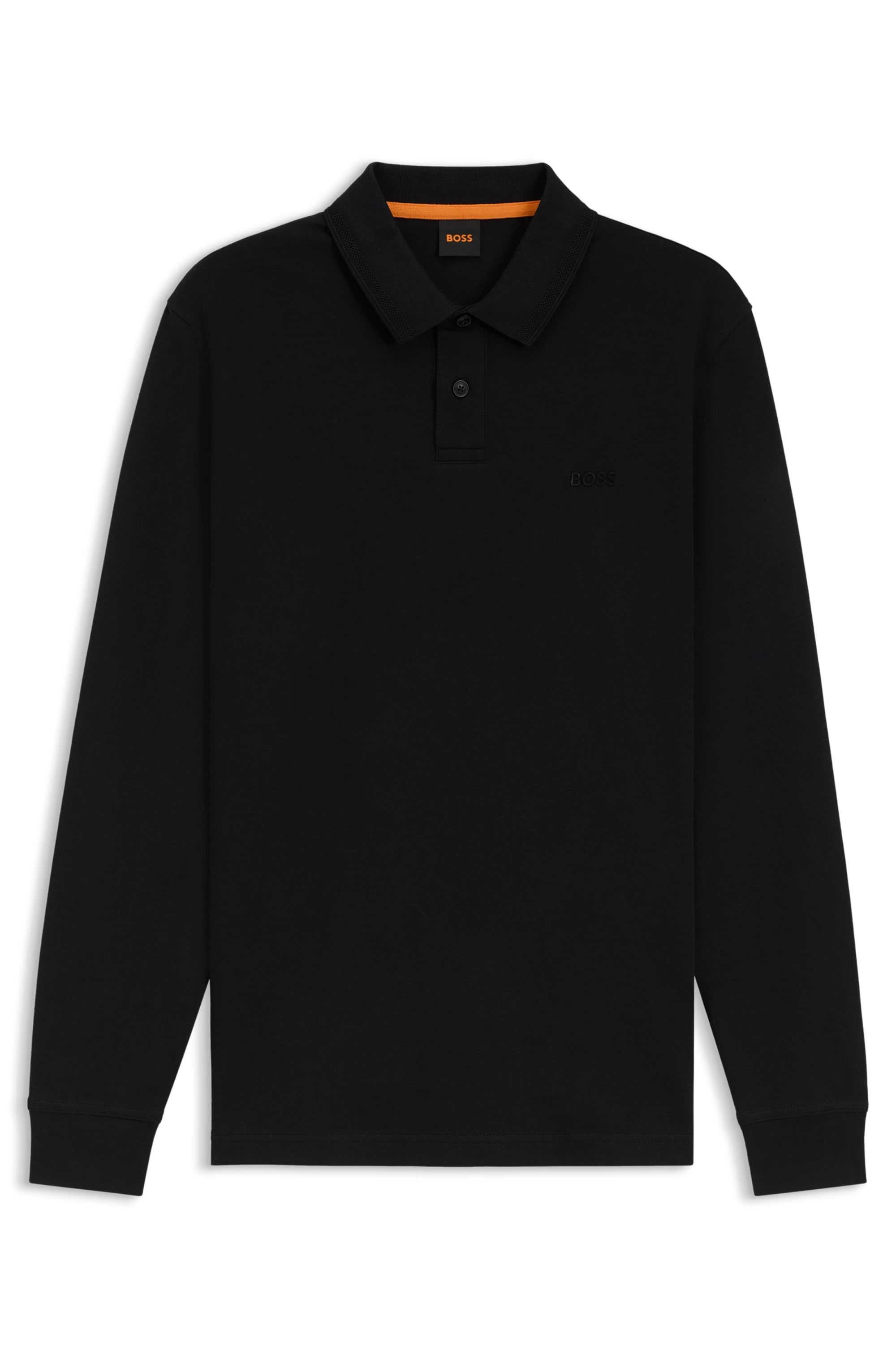BOSS ORANGE Poloshirt »Pe_interlock_long«, mit Polokragen
