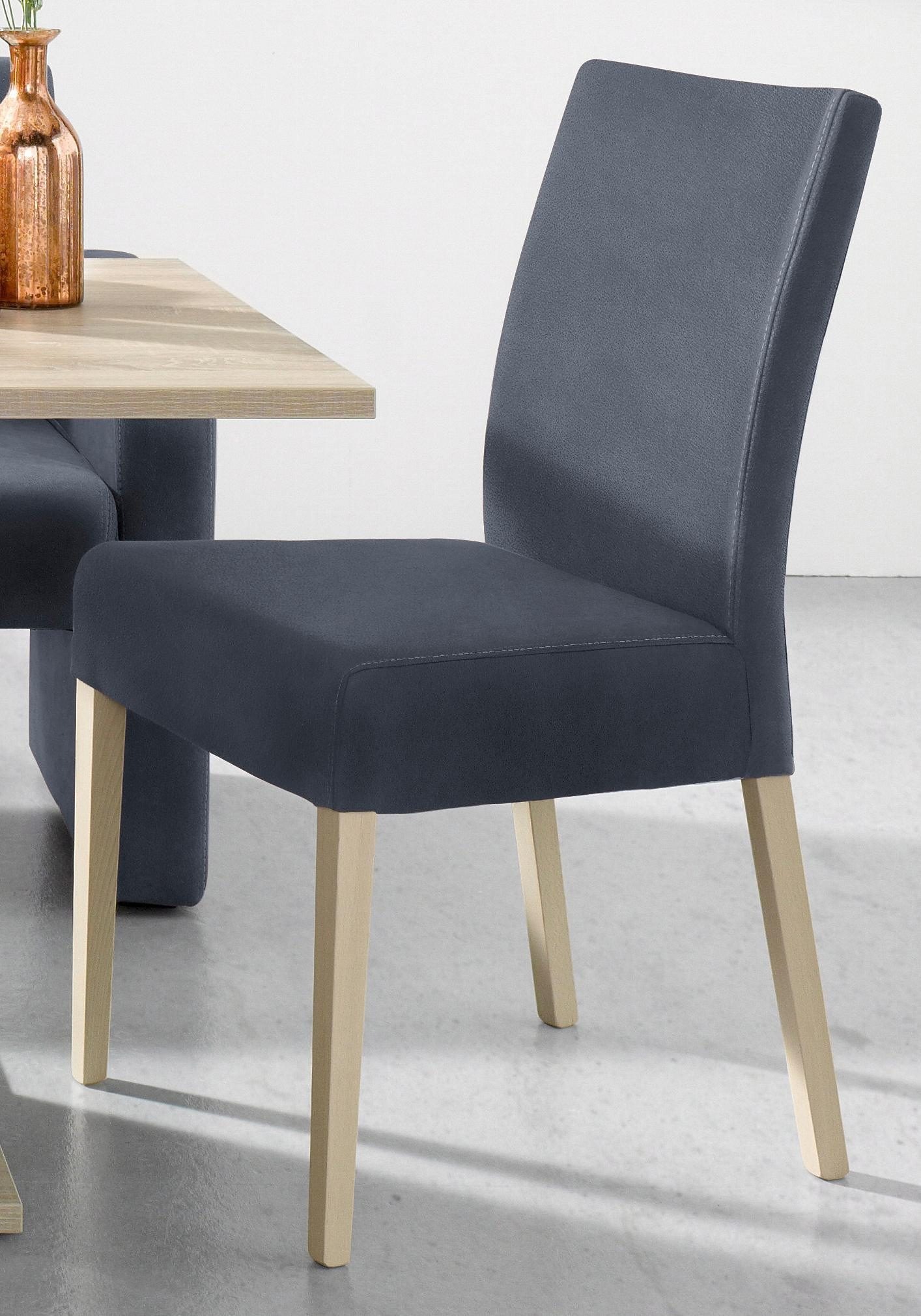 Home affaire 4-Fußstuhl "Umag" (Set) 2 Stk.Sitz und Rücken gepolstert günstig online kaufen