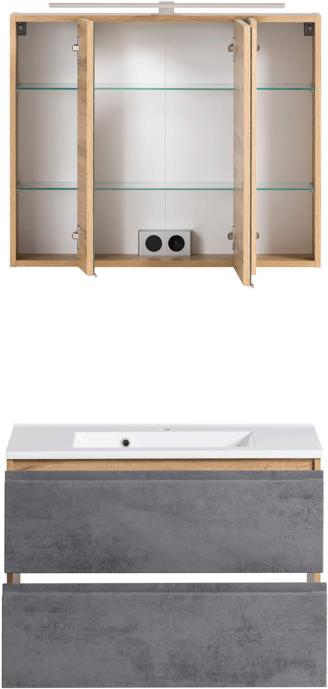 Thumbnail - welltime Badmöbel-Set "Sölden" 2 Stk. tlg.