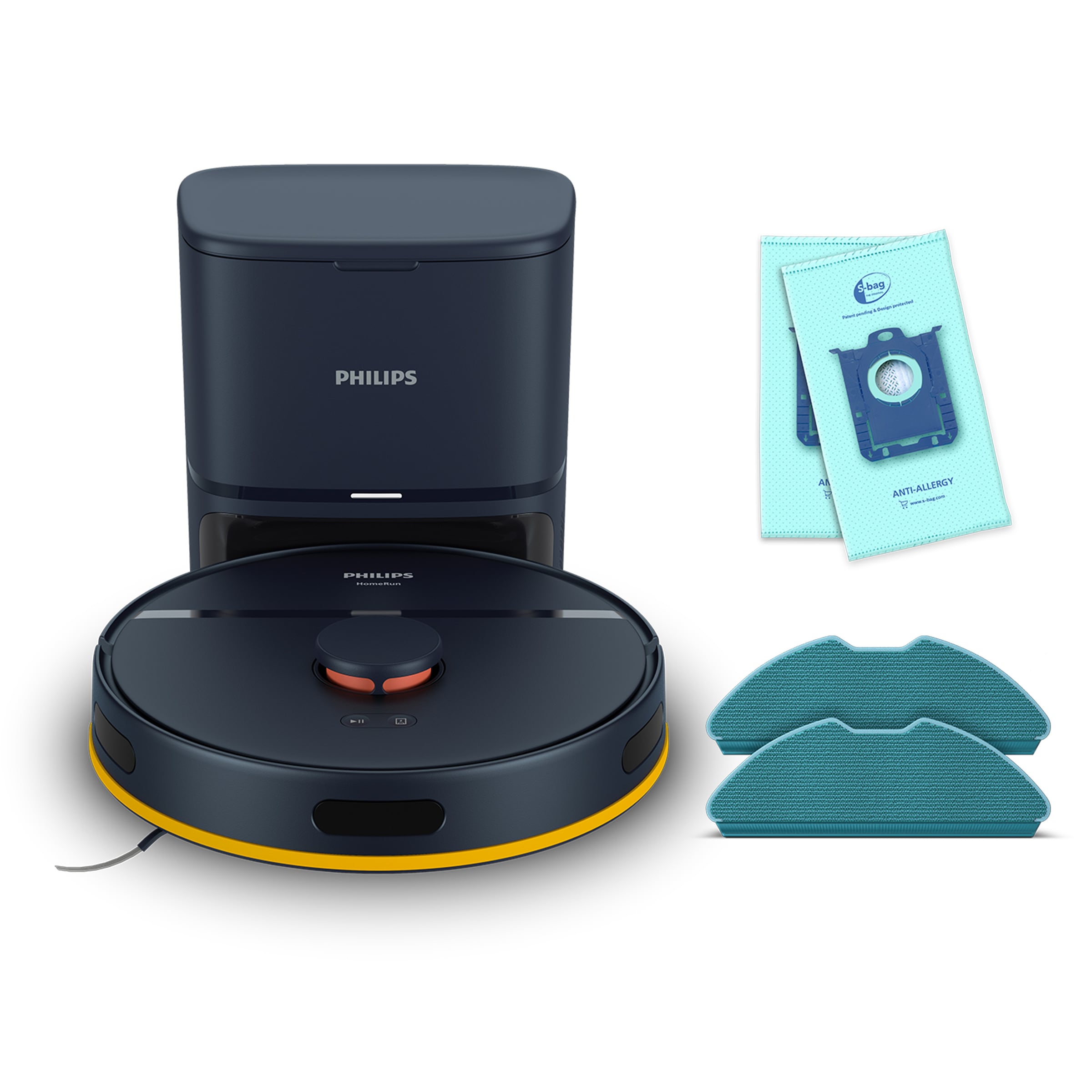 Philips Nass-Trocken-Saugroboter »XU2100/15 2000 Series 2. Gen, mit 6.000pa Saugkraft, Teppich-Boost«, LDS-Radarnavigationssystem, HomeRun App, inkl. Entleerungsstation