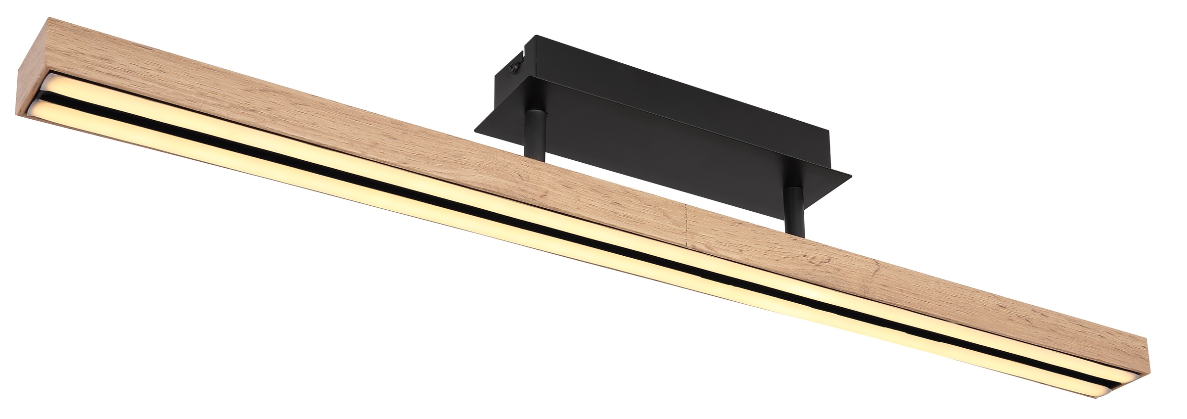 GLOBO LIGHTING Deckenleuchte »DORO« LED-Modul 1 Stk. Warmweiß LED Deckenleuchte Wohn- & Esszimmer Holzoptik