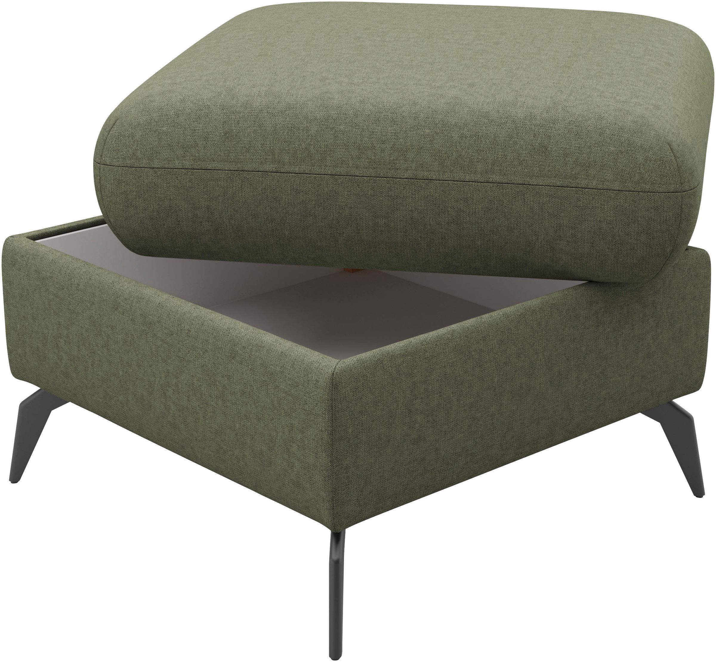 Home affaire Polsterhocker »Rochelle«, (1 St.), moderne 15 cm Metallfüße