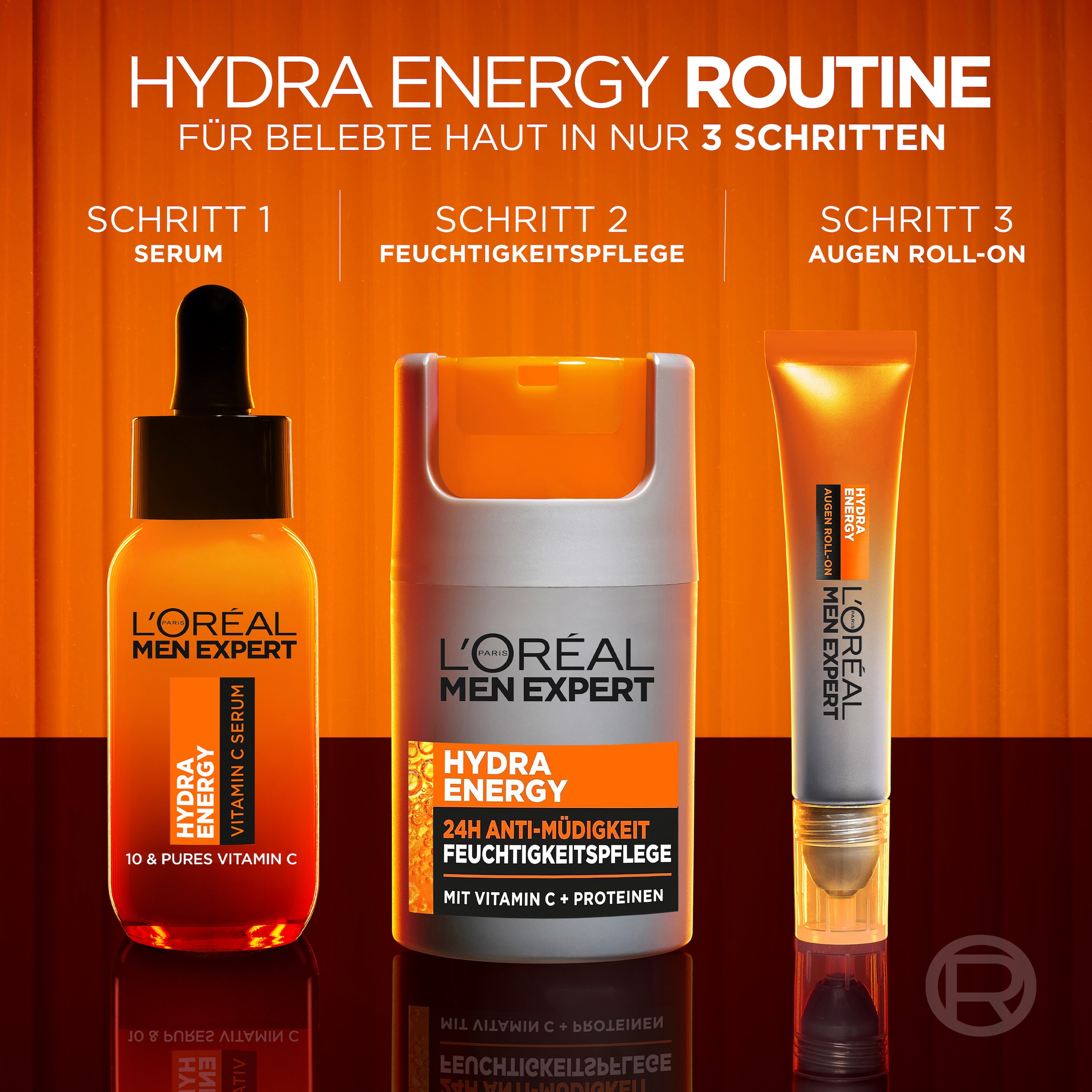 L'ORÉAL PARIS MEN EXPERT Gesichtsgel »HYDRA ENERGY 24H ANTI-MÜDIGKEIT FEUCHTIGKEITSPFLEGE« hilft bei müder Haut, feuchtigkeitsspendend