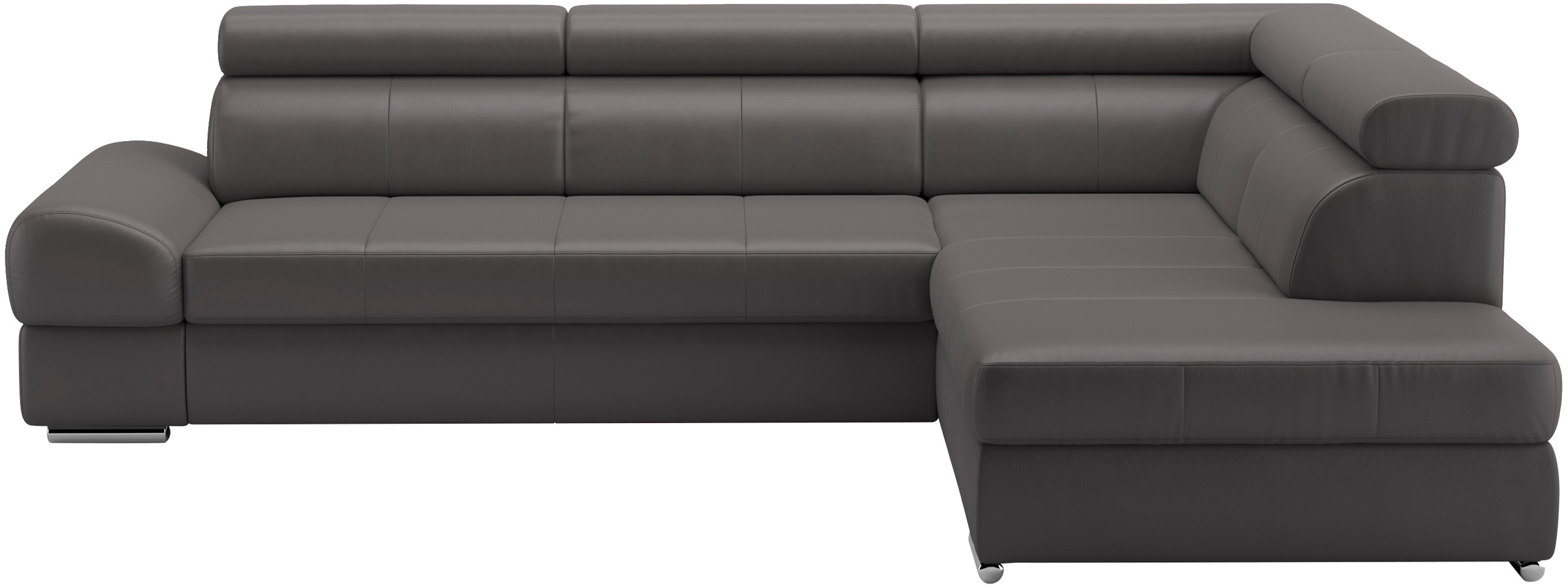sit&more Ecksofa »Broadway L-Form«, mit verstellbaren Kopfteilen, wahlweise mit Bettfunktion
