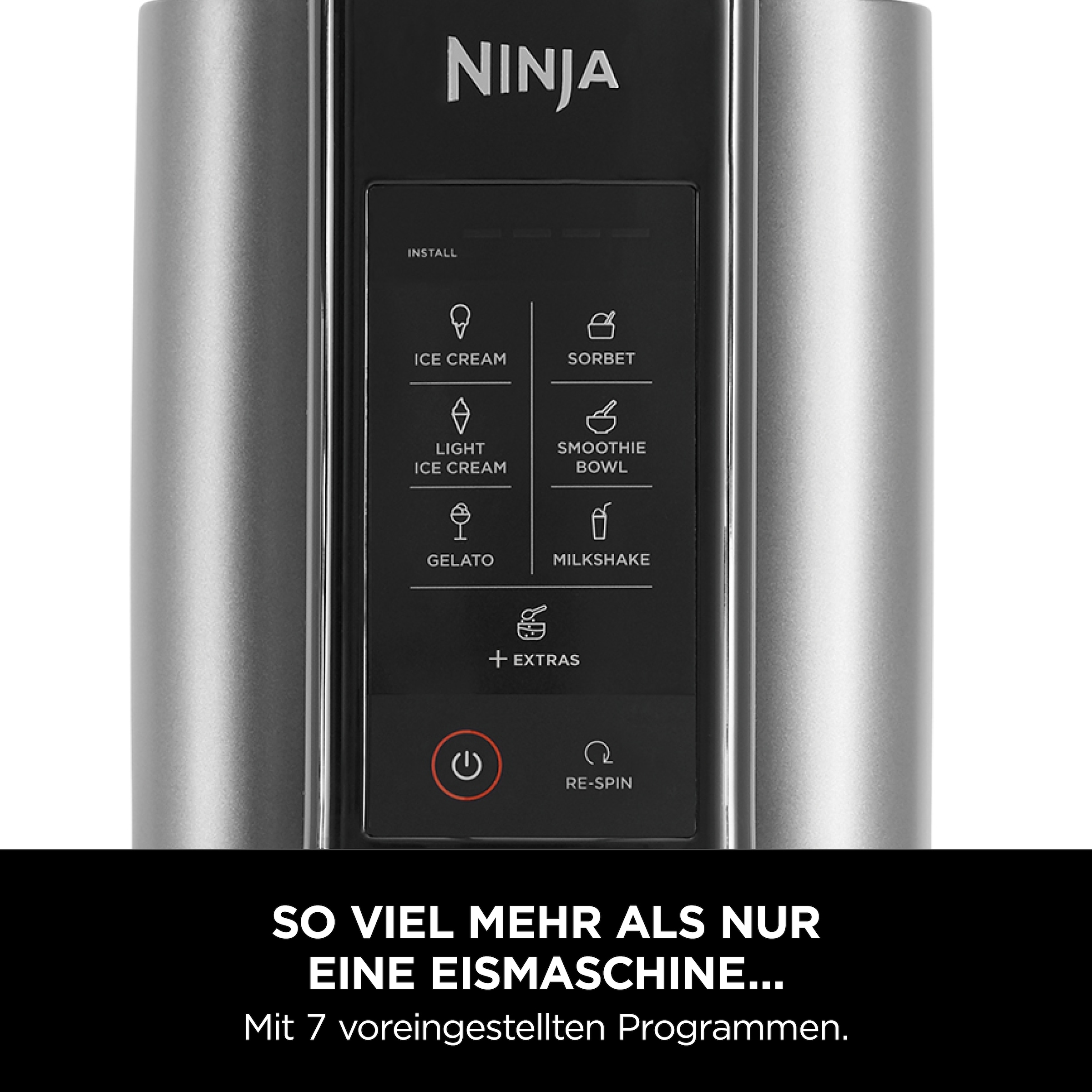 NINJA Eismaschine »NC302EU Creami« 0,47 l 800 W Mit 2 Dessertbehältern