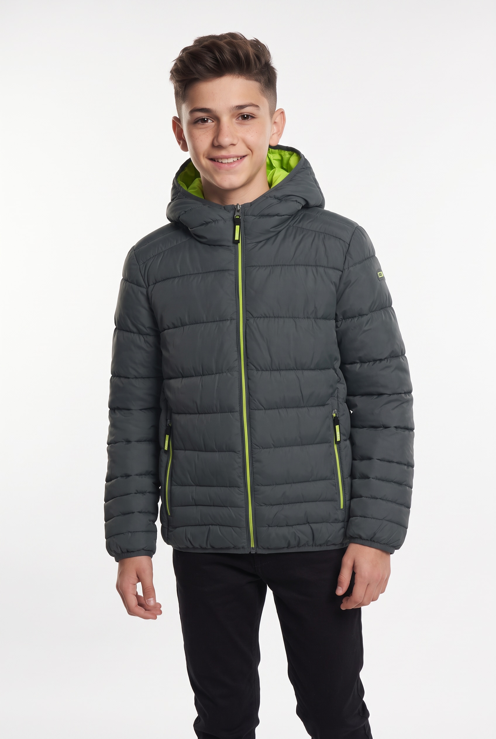 CMP Steppjacke »KID JACKET FIX HOOD« mit Kapuze mit Kapuze, winddicht, wasserabweisend, aus Polyester