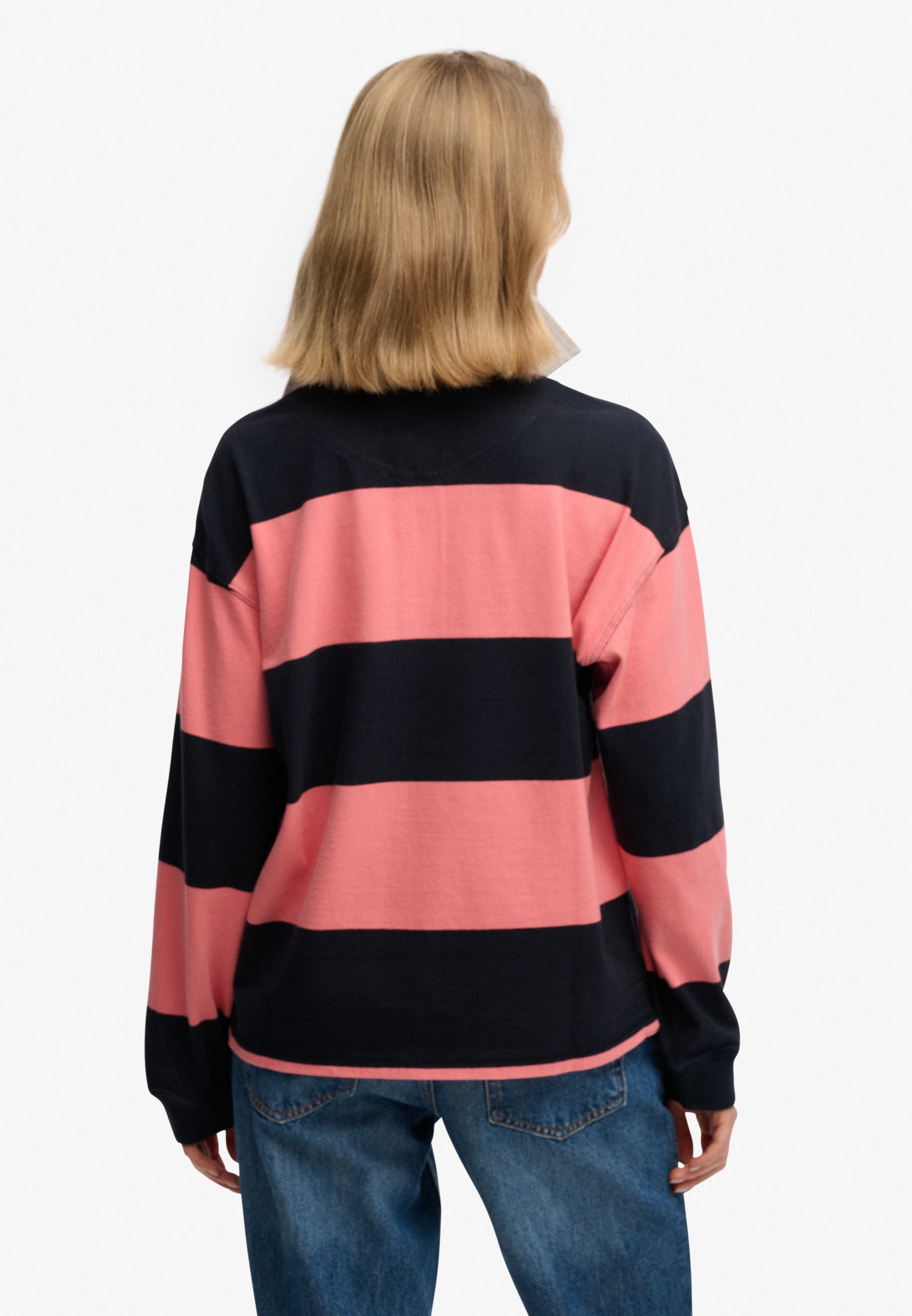Thumbnail - Superdry Langarm-Poloshirt "HERITAGE STRIPE RUGBY TOP"