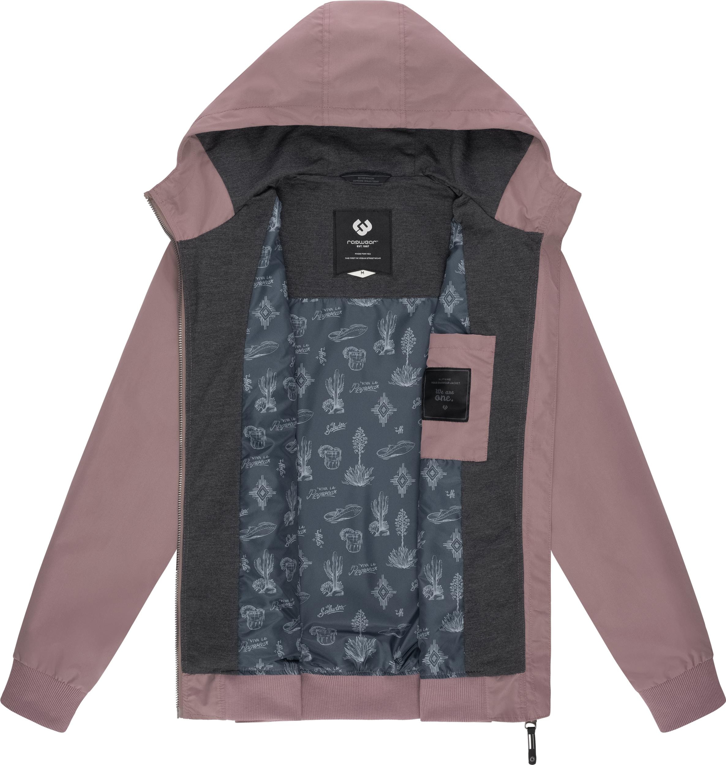Ragwear Outdoorjacke »Perci«, mit Kapuze, Stylische Herren Übergangsjacke mit großer Kapuze