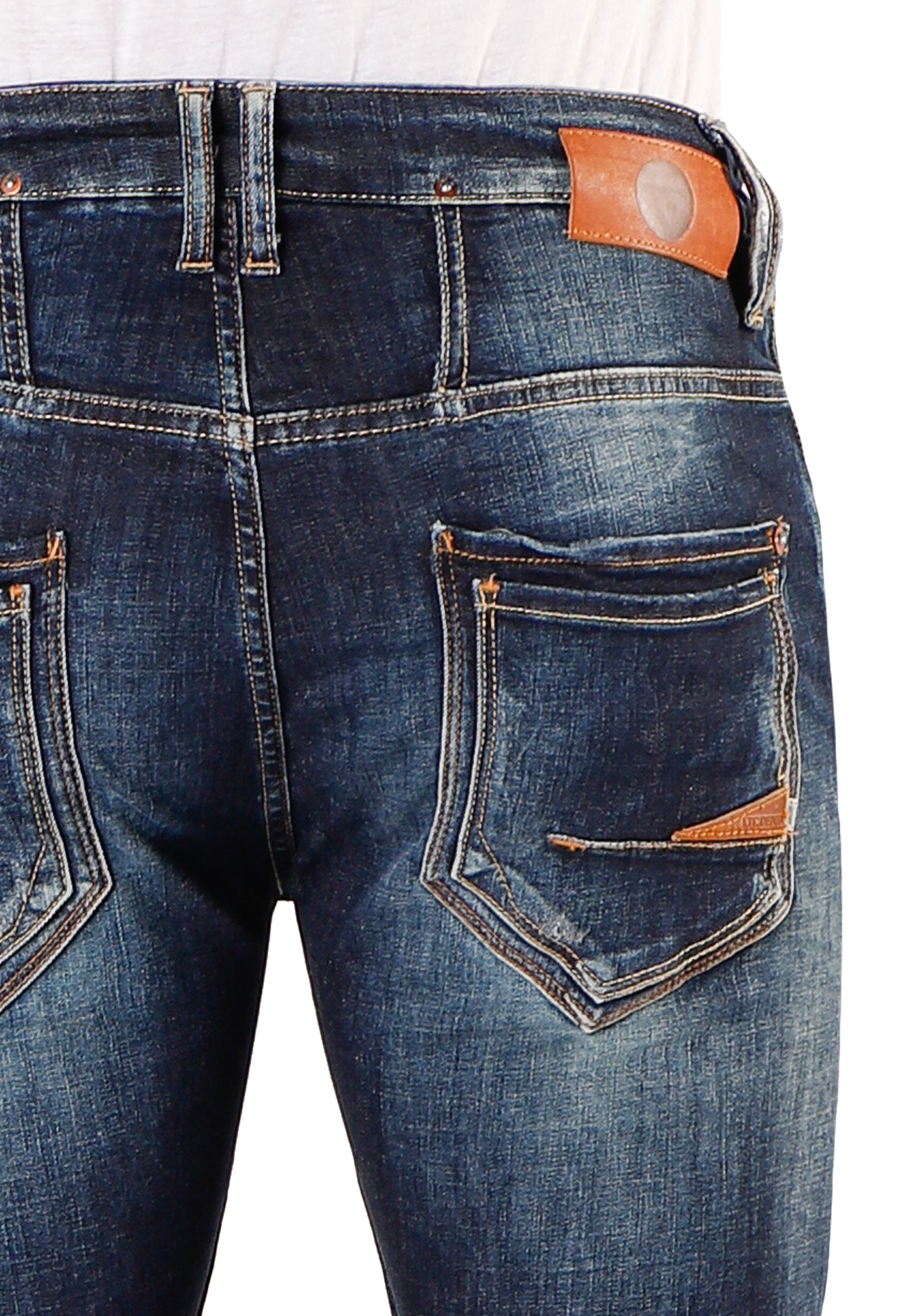 Le Temps Des Cerises Slim-fit-Jeans, in modischem Used-Look