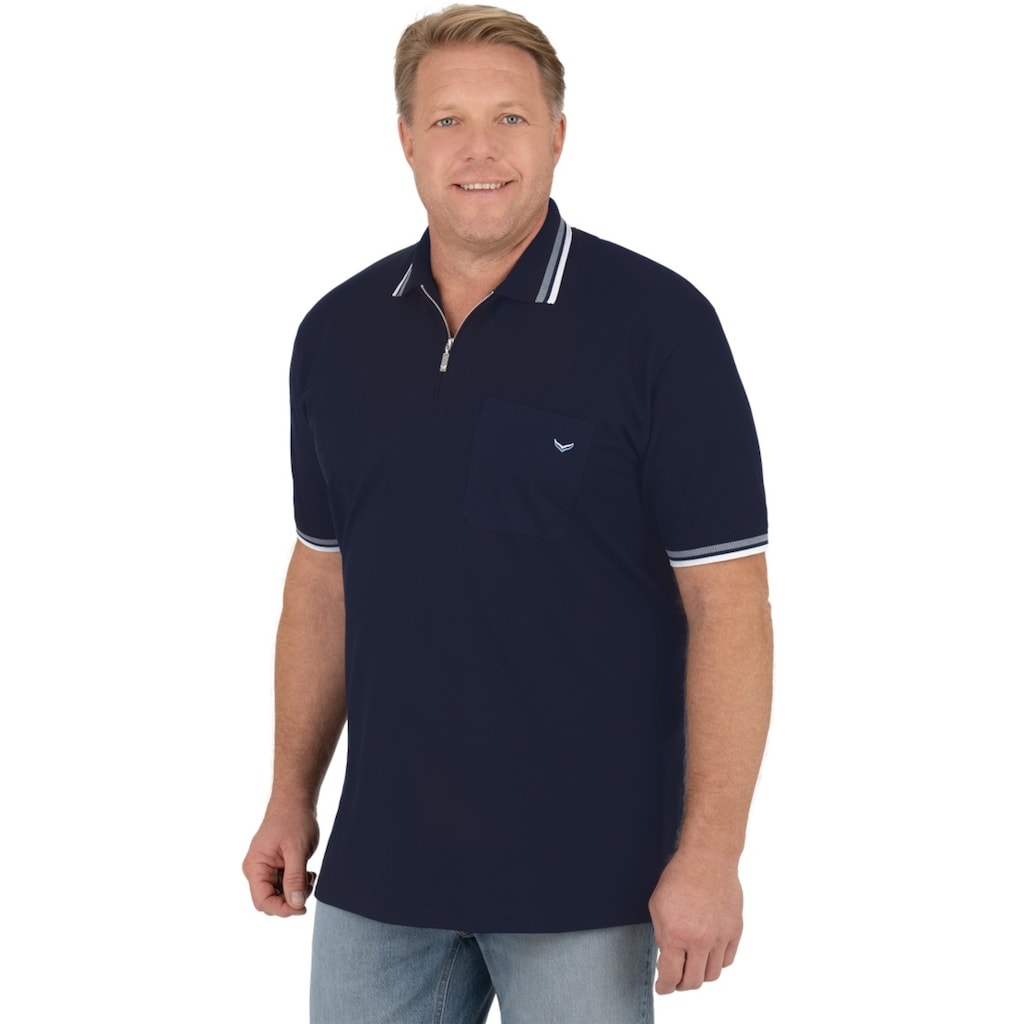 Trigema Poloshirt »TRIGEMA Poloshirt mit Reißverschluss«, (1 tlg.)