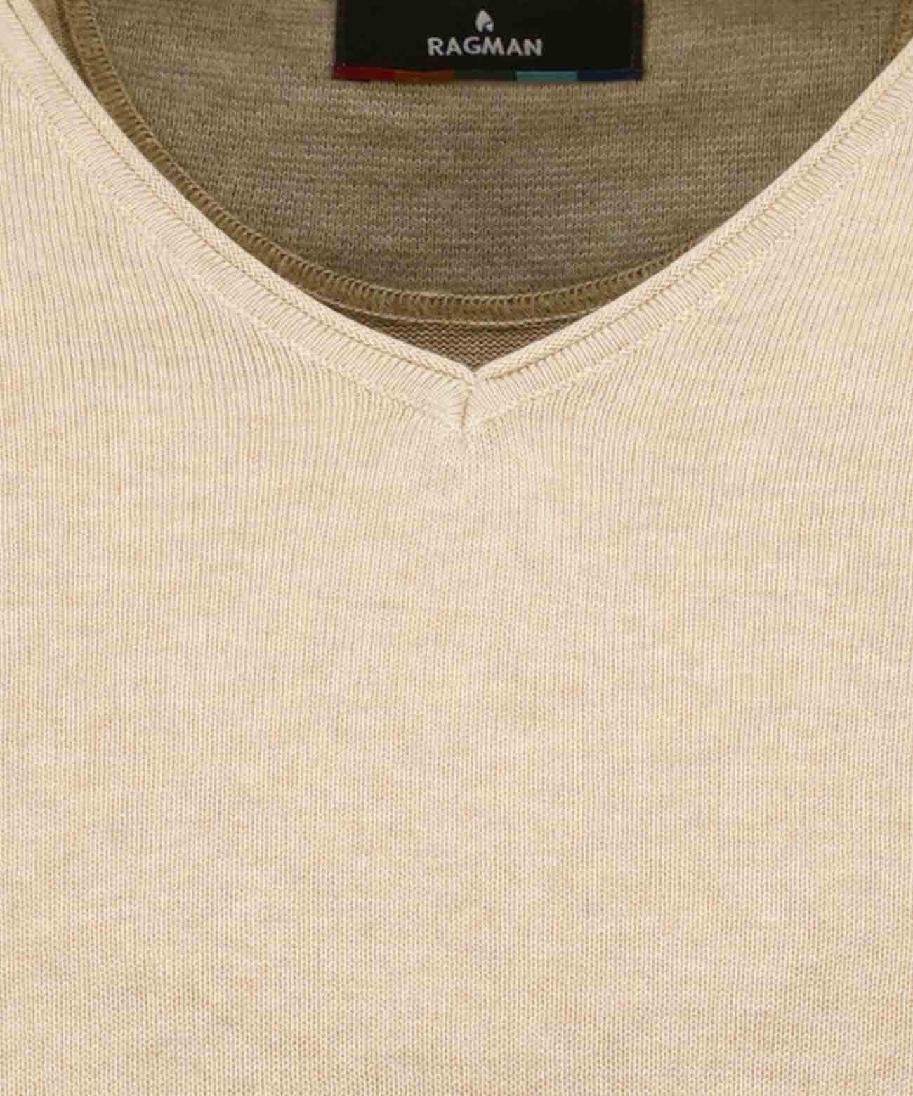 RAGMAN V-Ausschnitt-Pullover