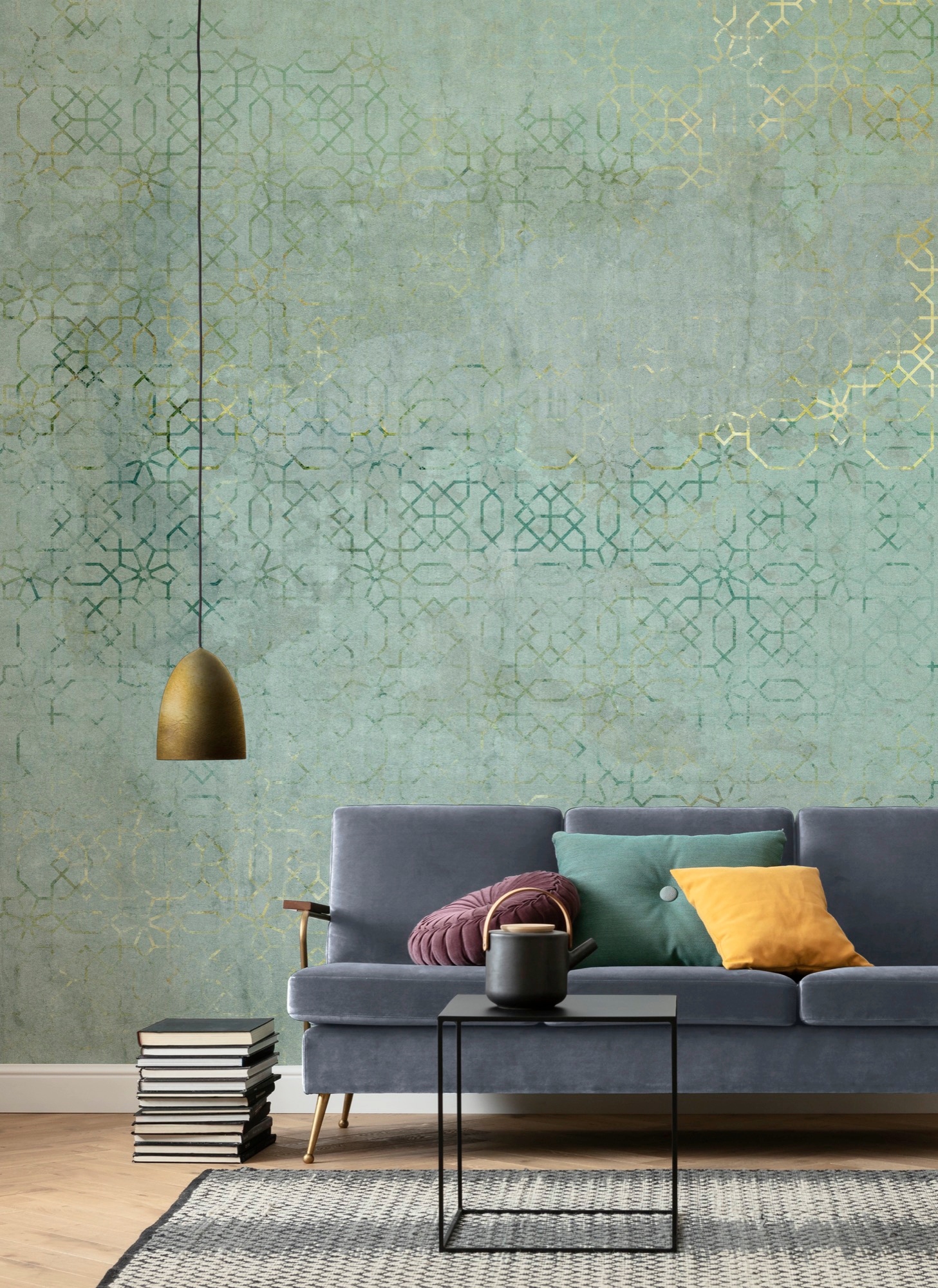Komar Vliestapete "Digitaldruck Vlies - Oriental Finery - Größe 200 x 280 cm" bedruckt glatt Wohnzimmer, Schlafzimmer