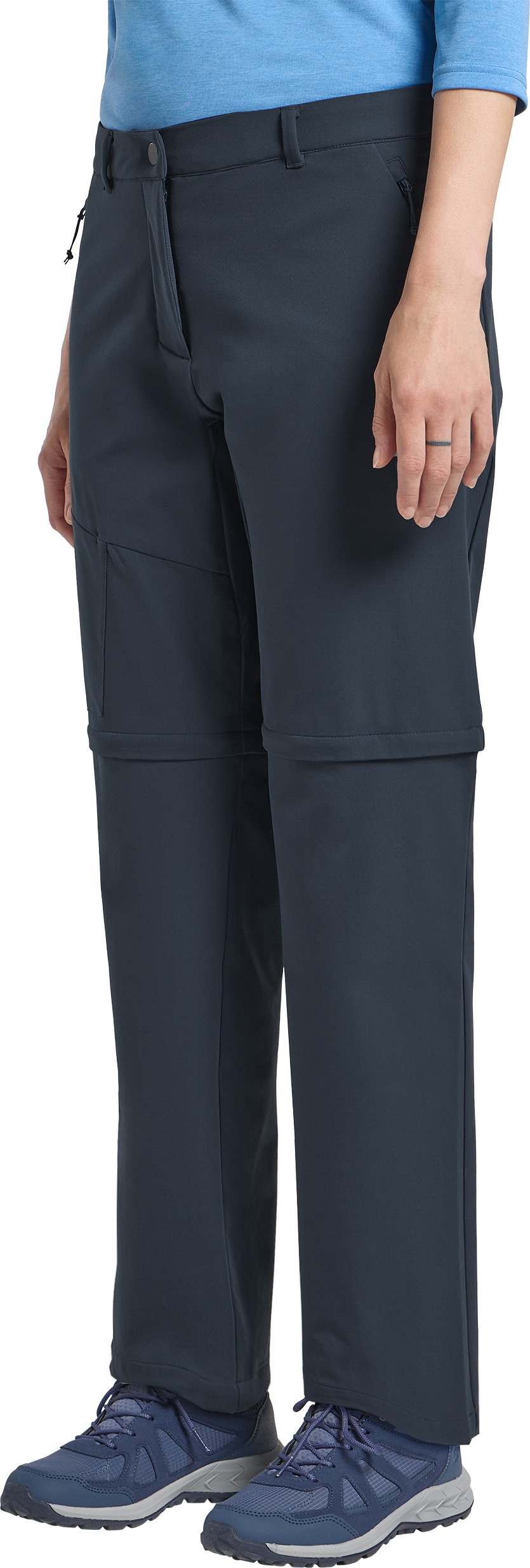 Jack Wolfskin Zip-off-Hose "PICO TRAIL ZIP OFF PANTS W" mit abnehmbaren Hosenbeinen, schnell trocknend, atmungsaktiv