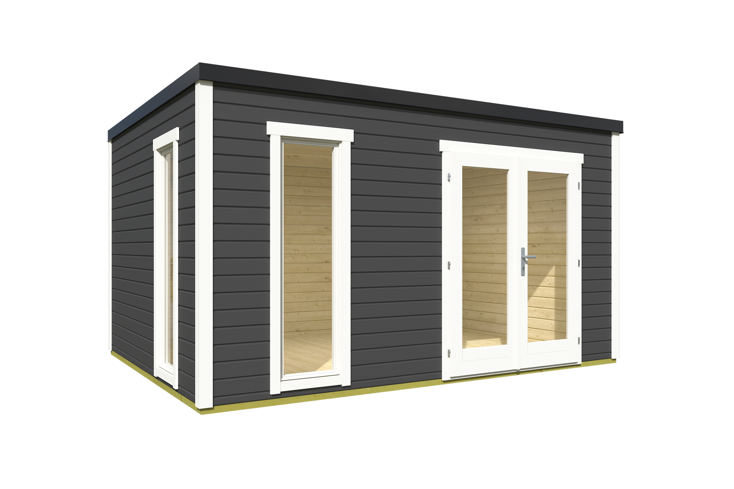 Nordic Holz Gartenhaus »Palermo 4«, mit großen Glasflächen